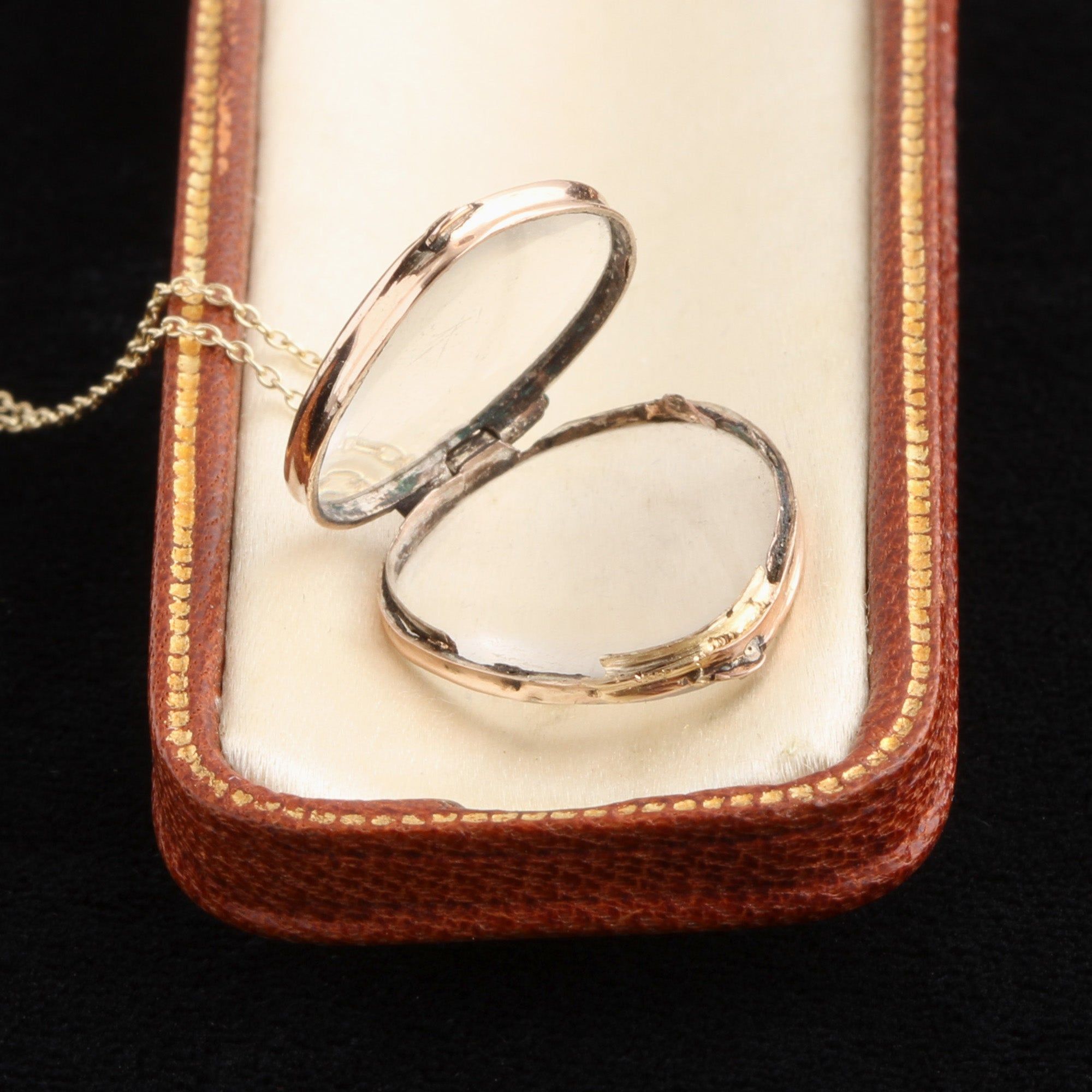 Georgian Heart Locket Necklace