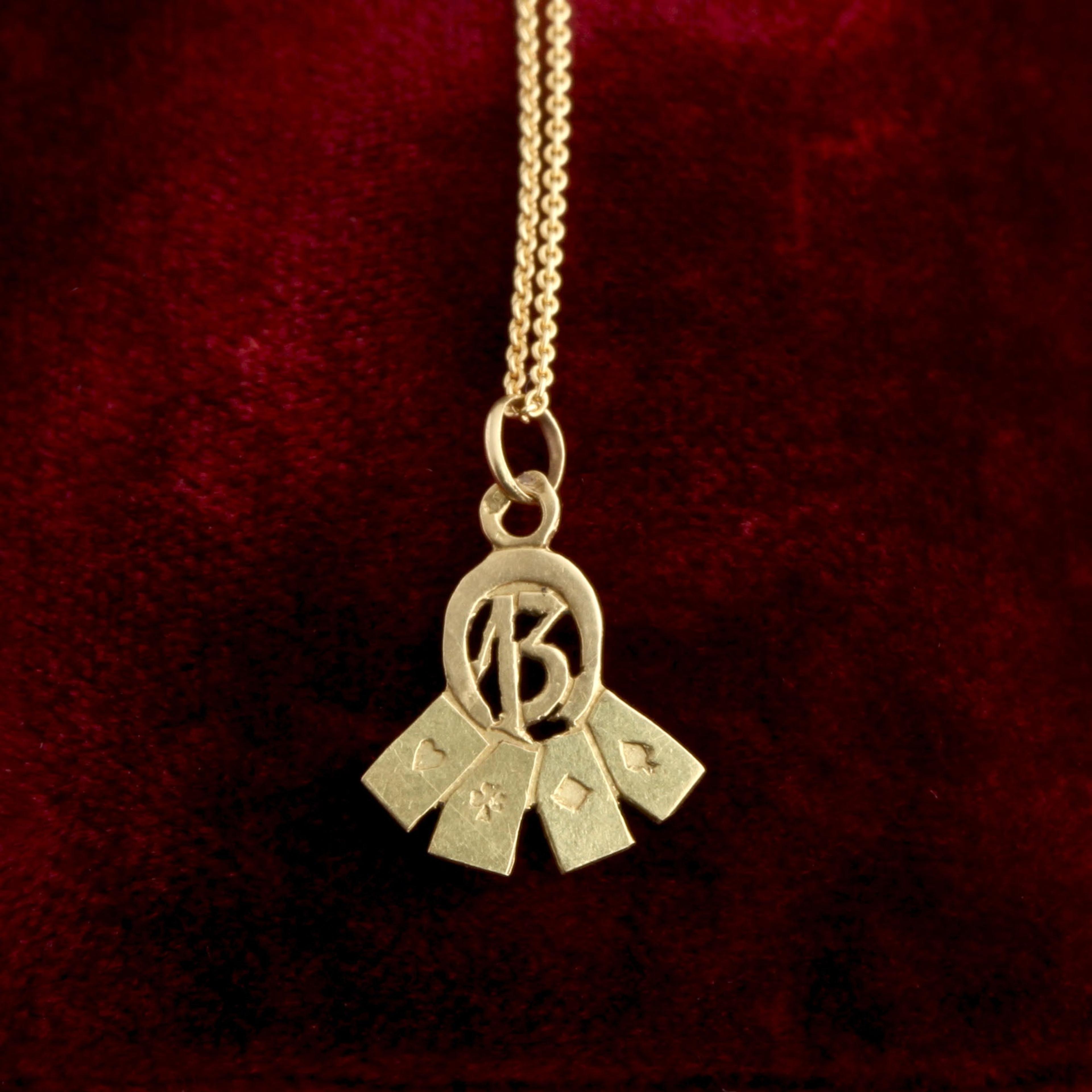 Edwardian Lucky Thirteen Necklace detail