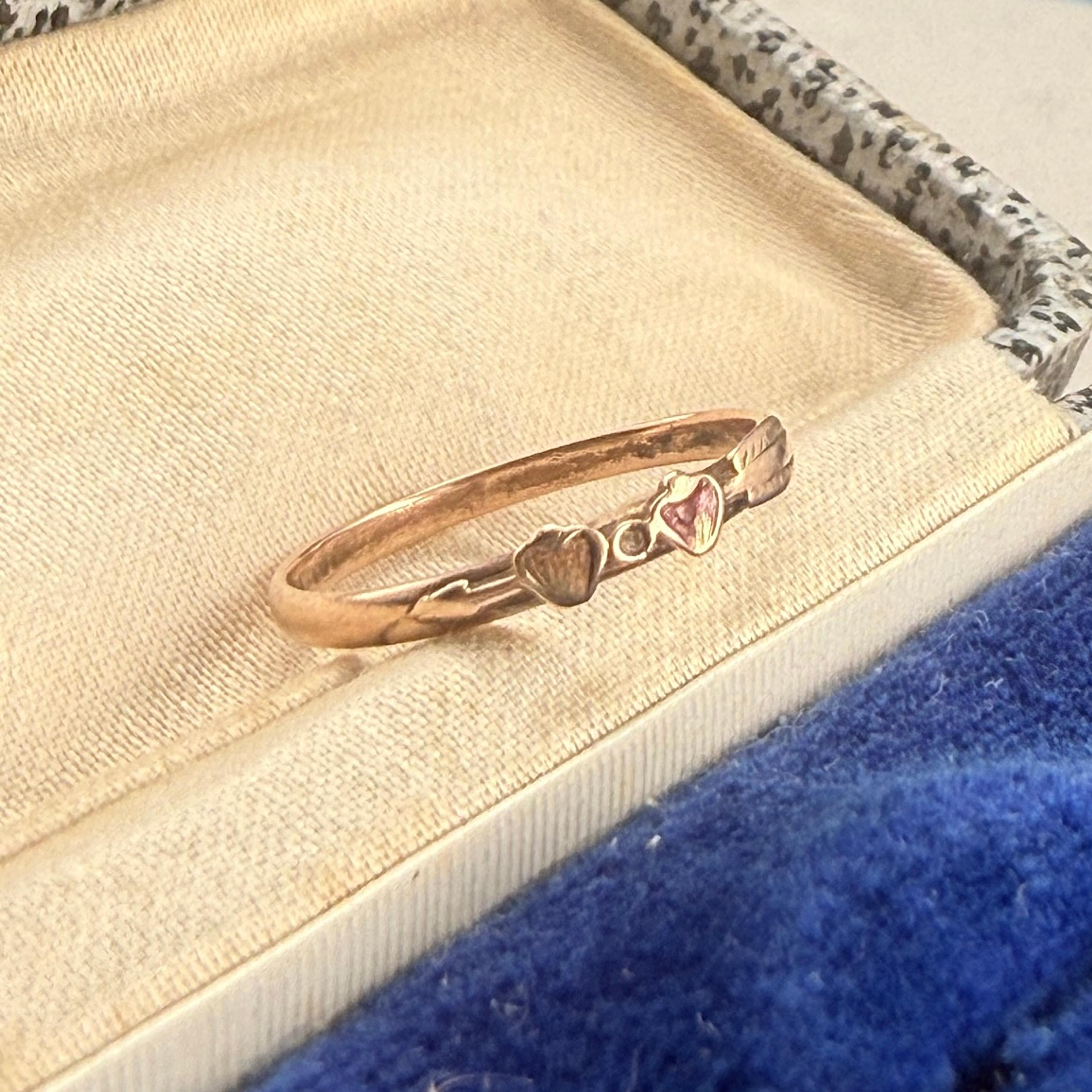 Arrow-Through-Hearts Ring