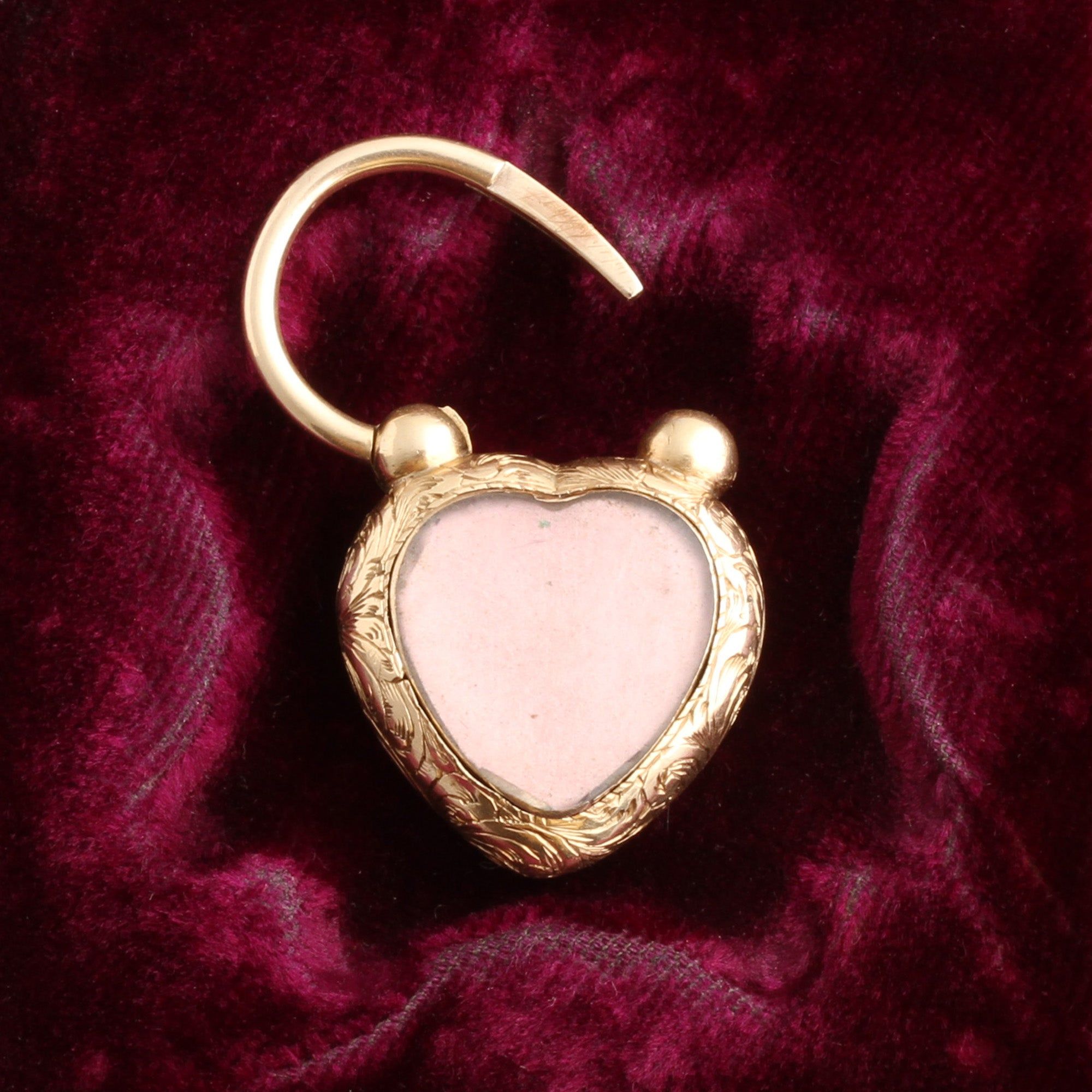 Victorian Heart Padlock Locket