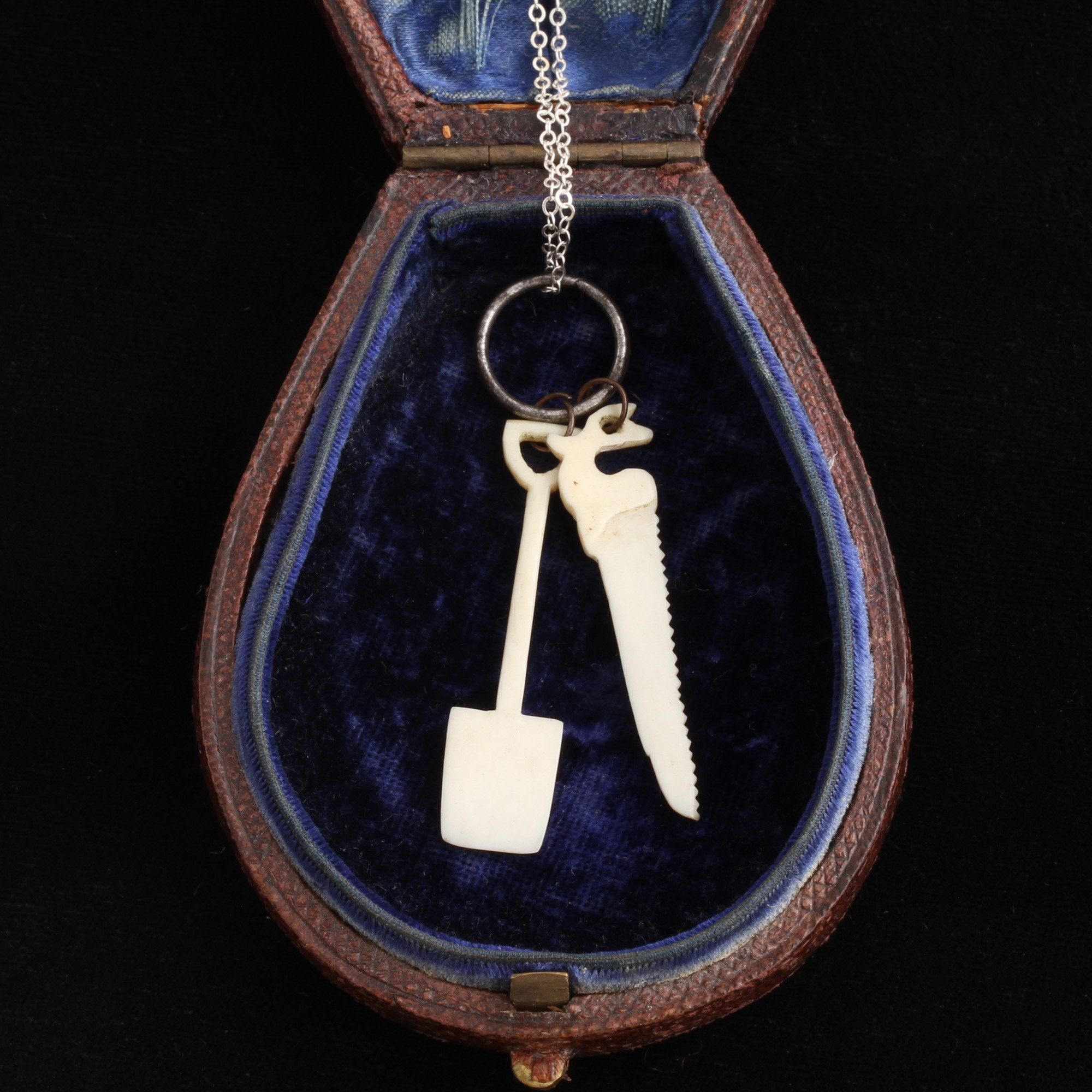 Edwardian Carved Bone Tool Charms