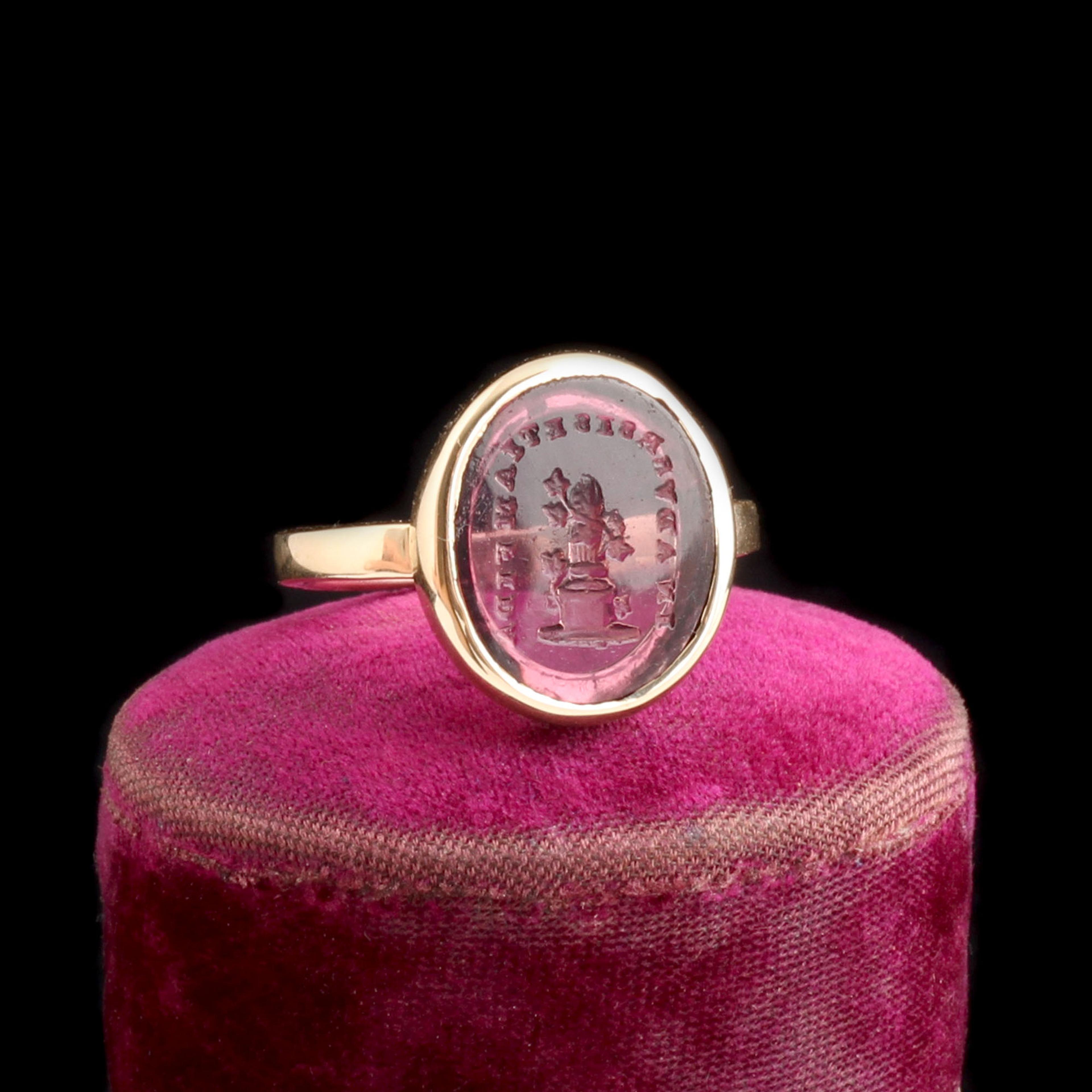 "In Adversis Etiam Fide" Wax Seal Ring