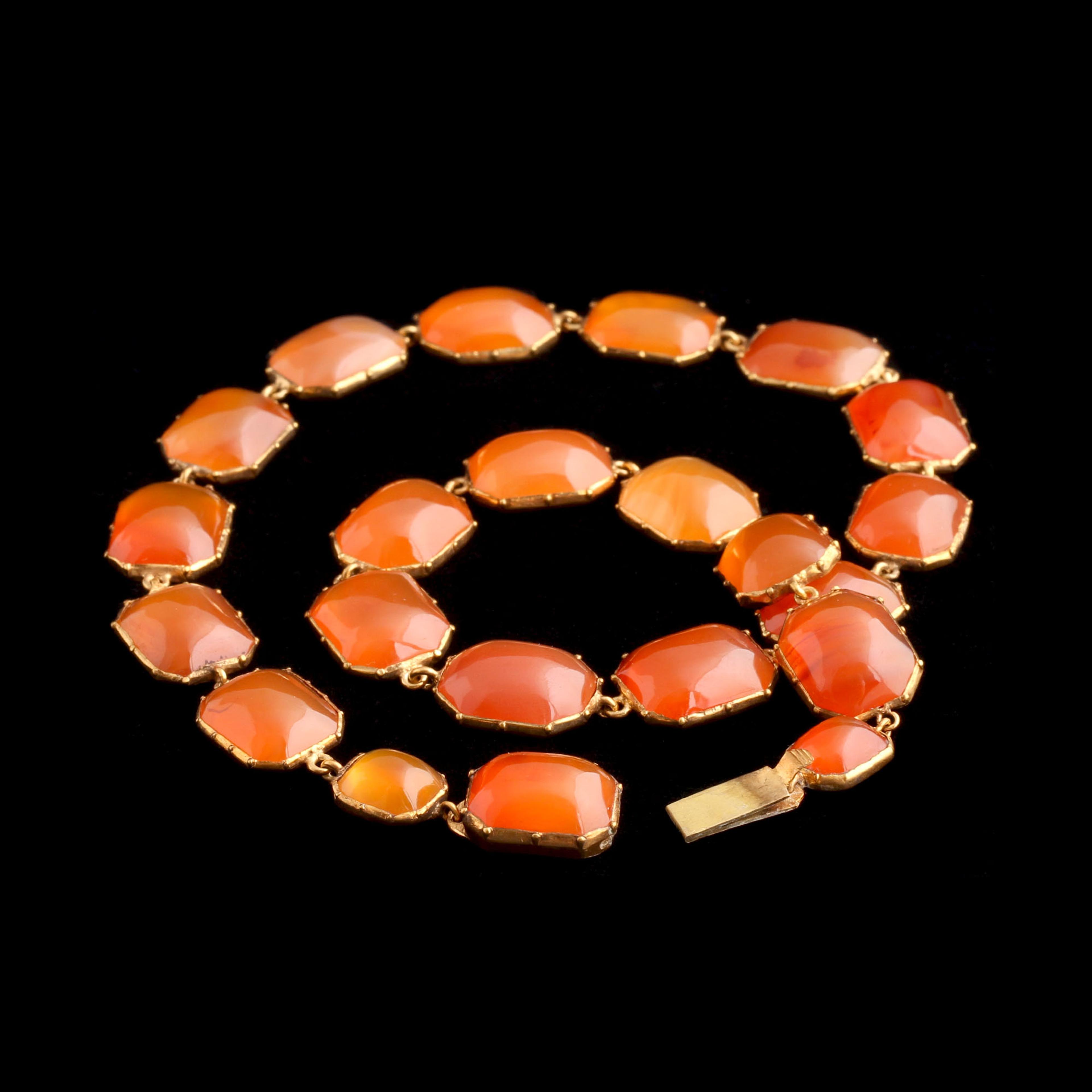 Victorian Carnelian Pinchbeck Collar