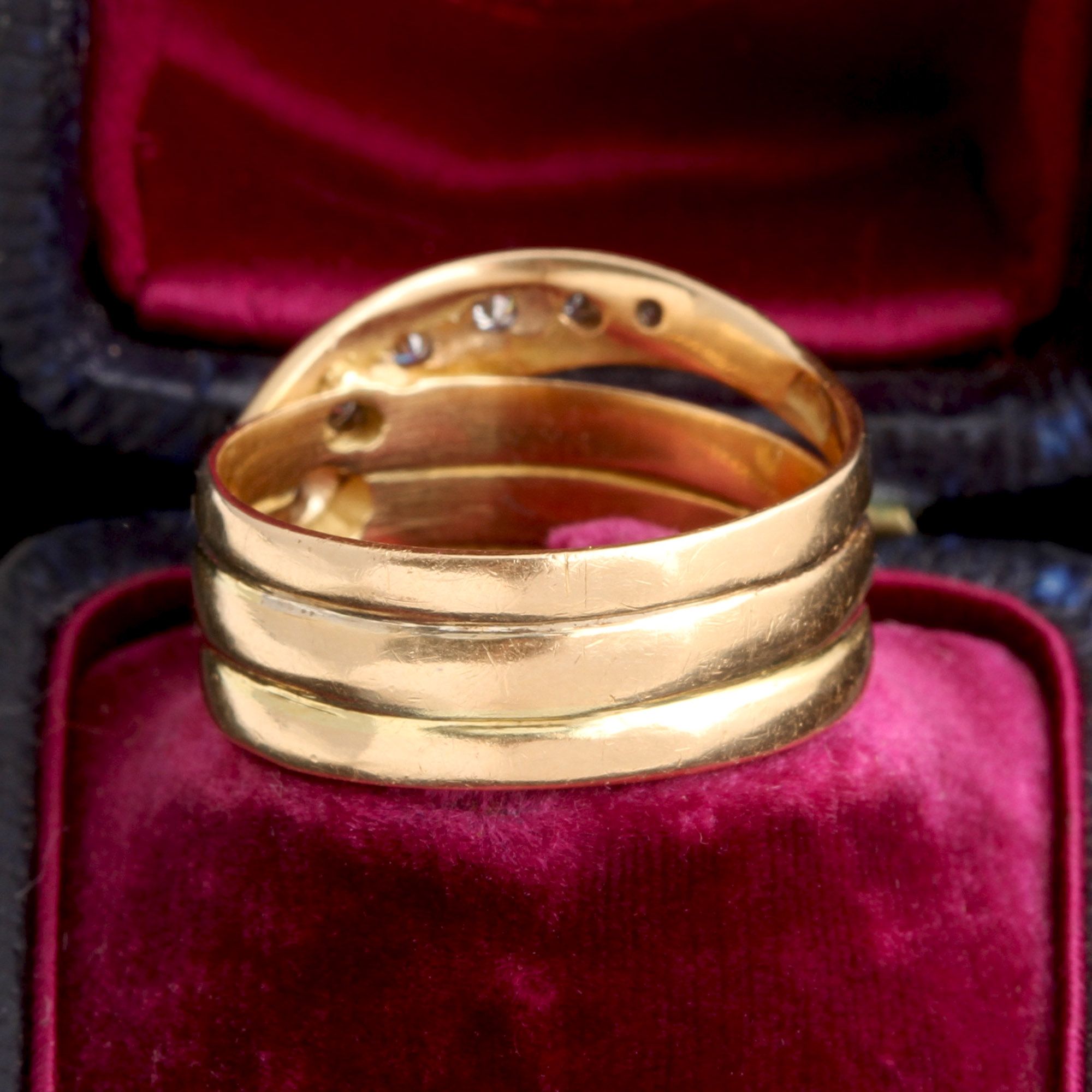 Victorian Diamond Snake Ring