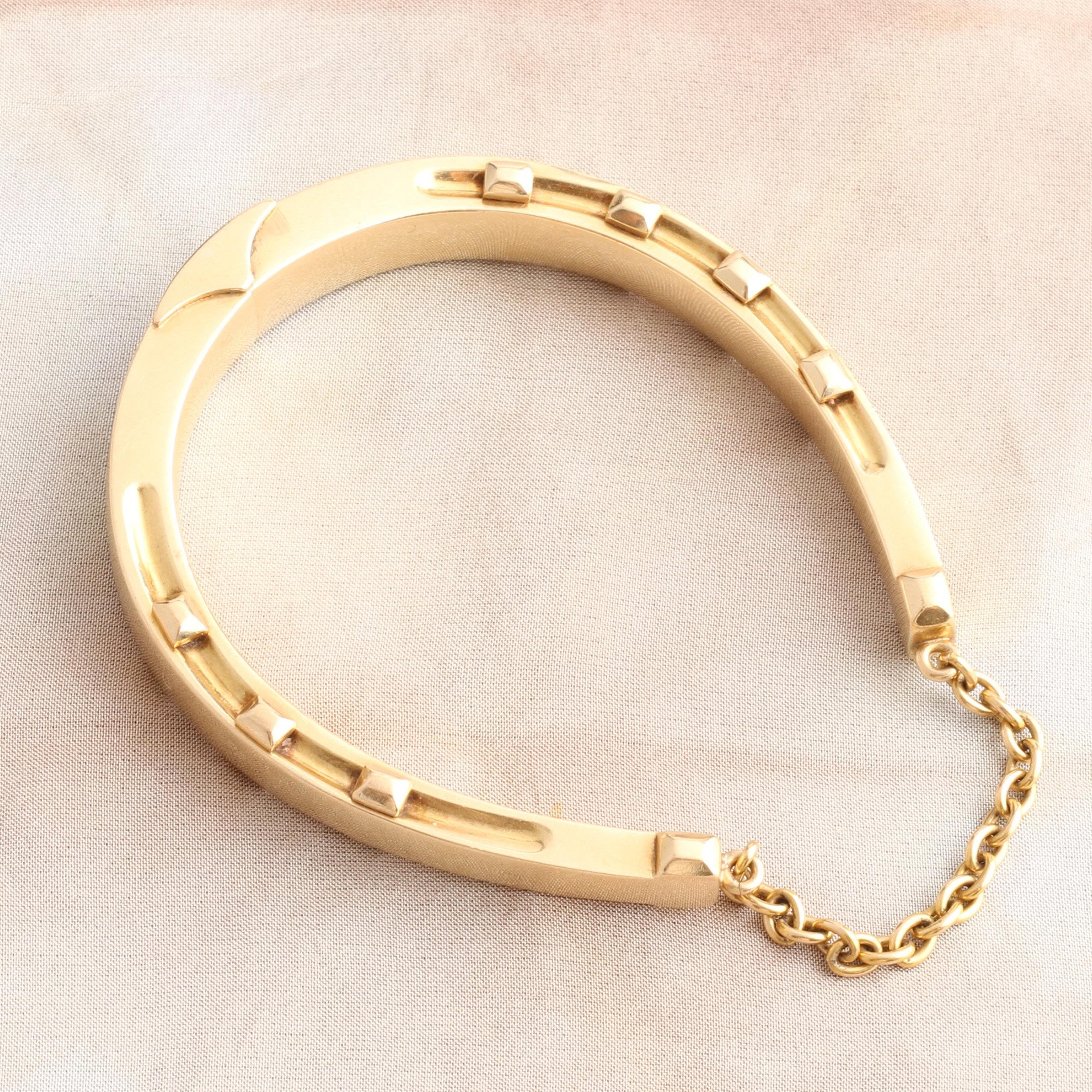 Victorian Gold Horseshoe Bangle