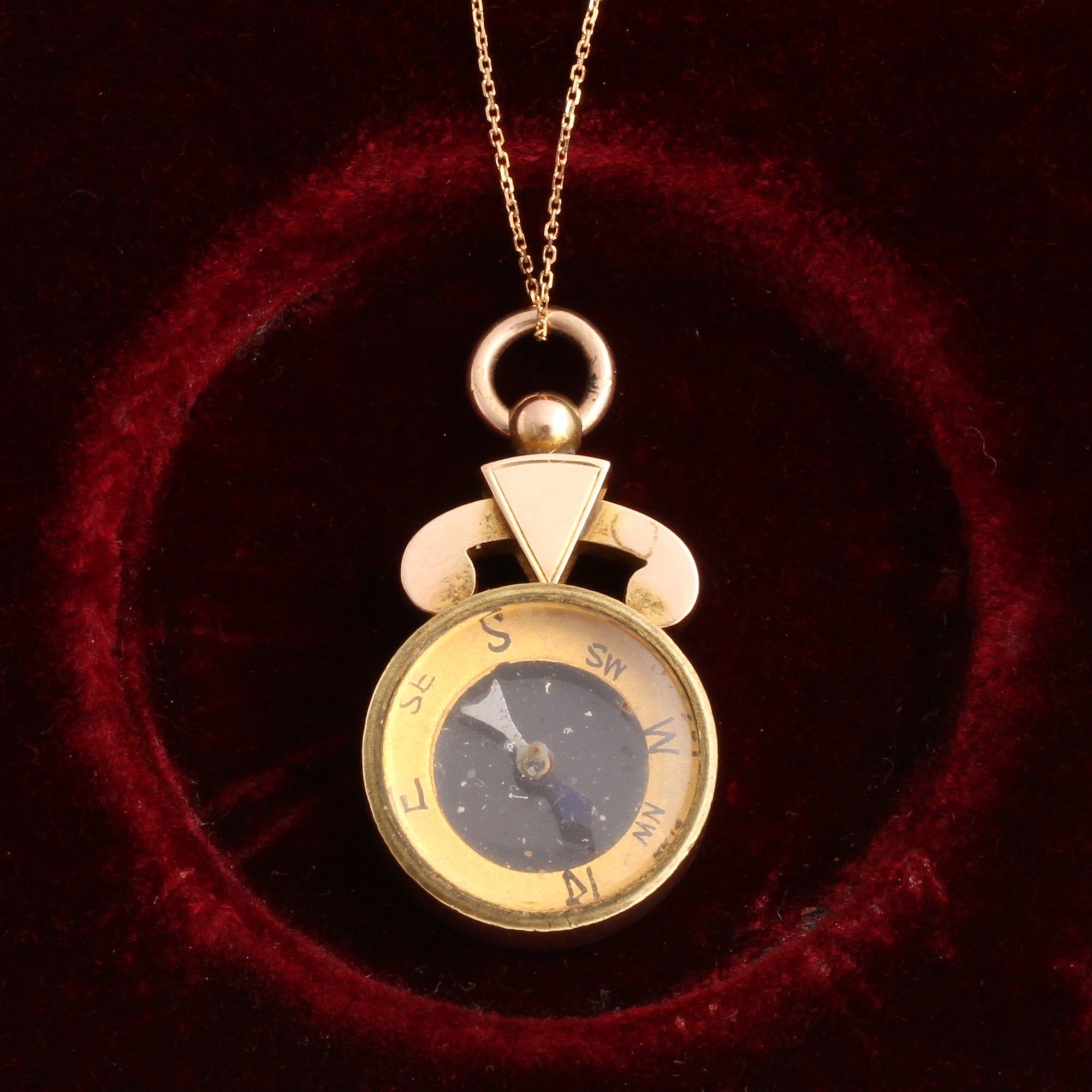 Edwardian Compass Fob Necklace