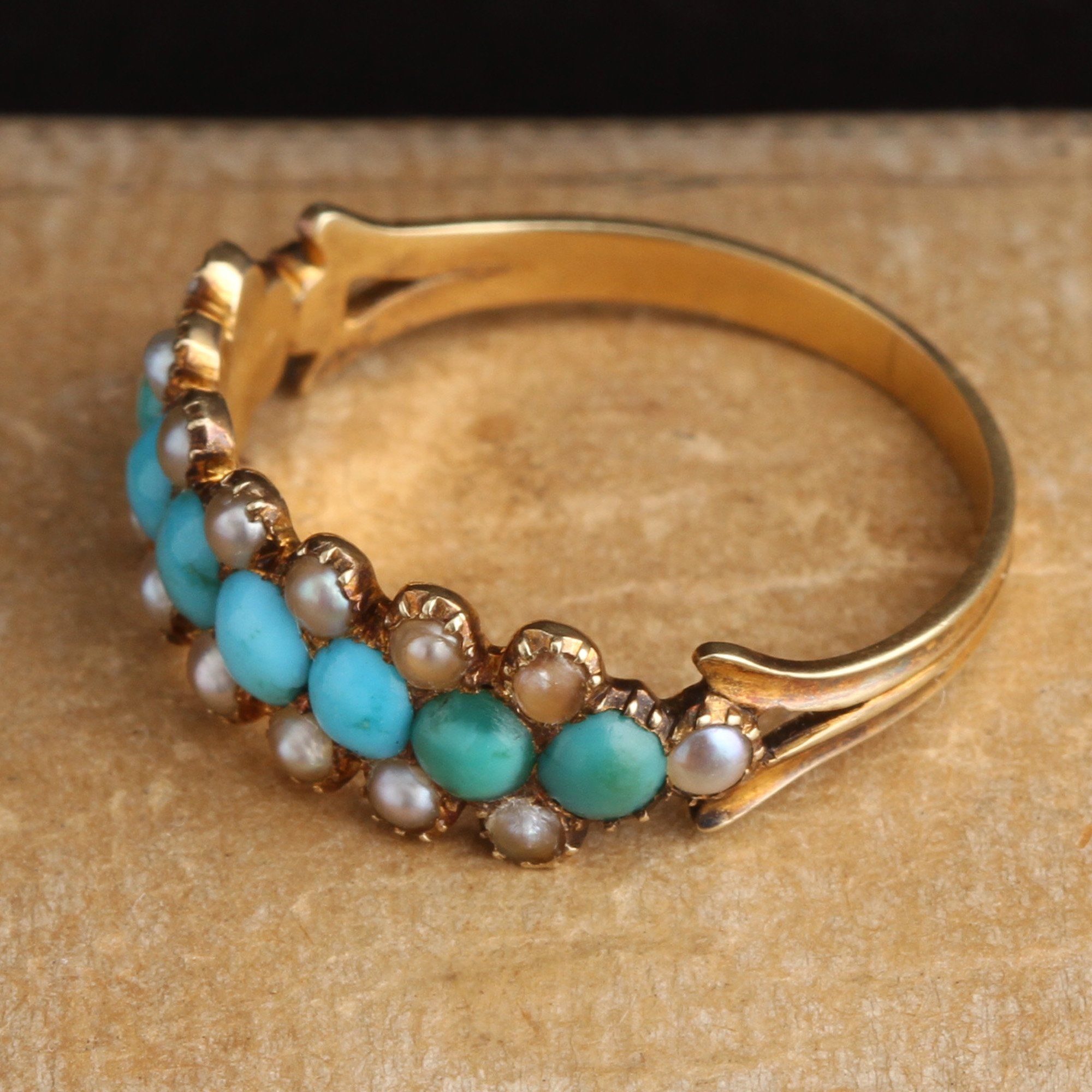 Georgian Turquoise and Pearl Band