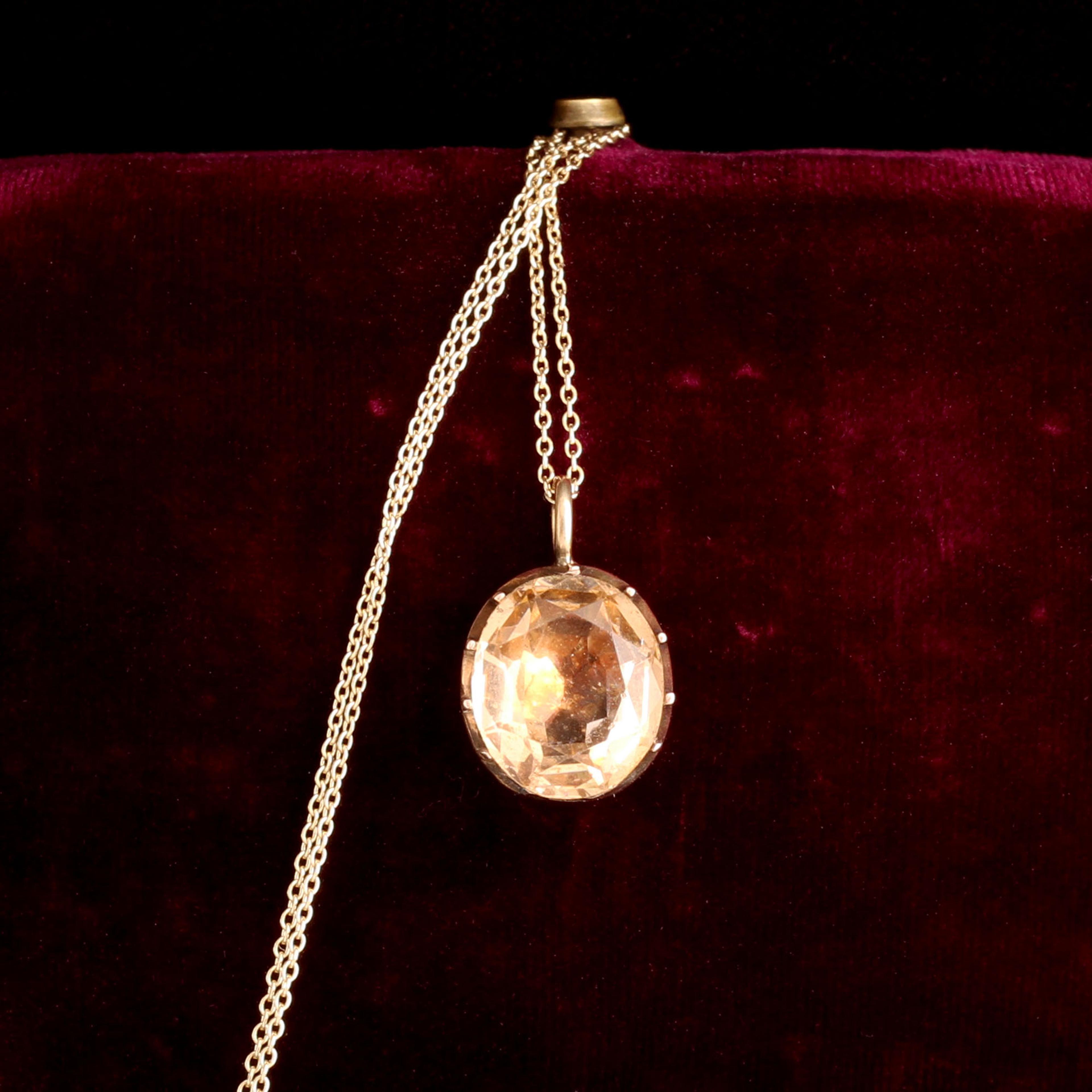 Georgian Peach Paste Necklace