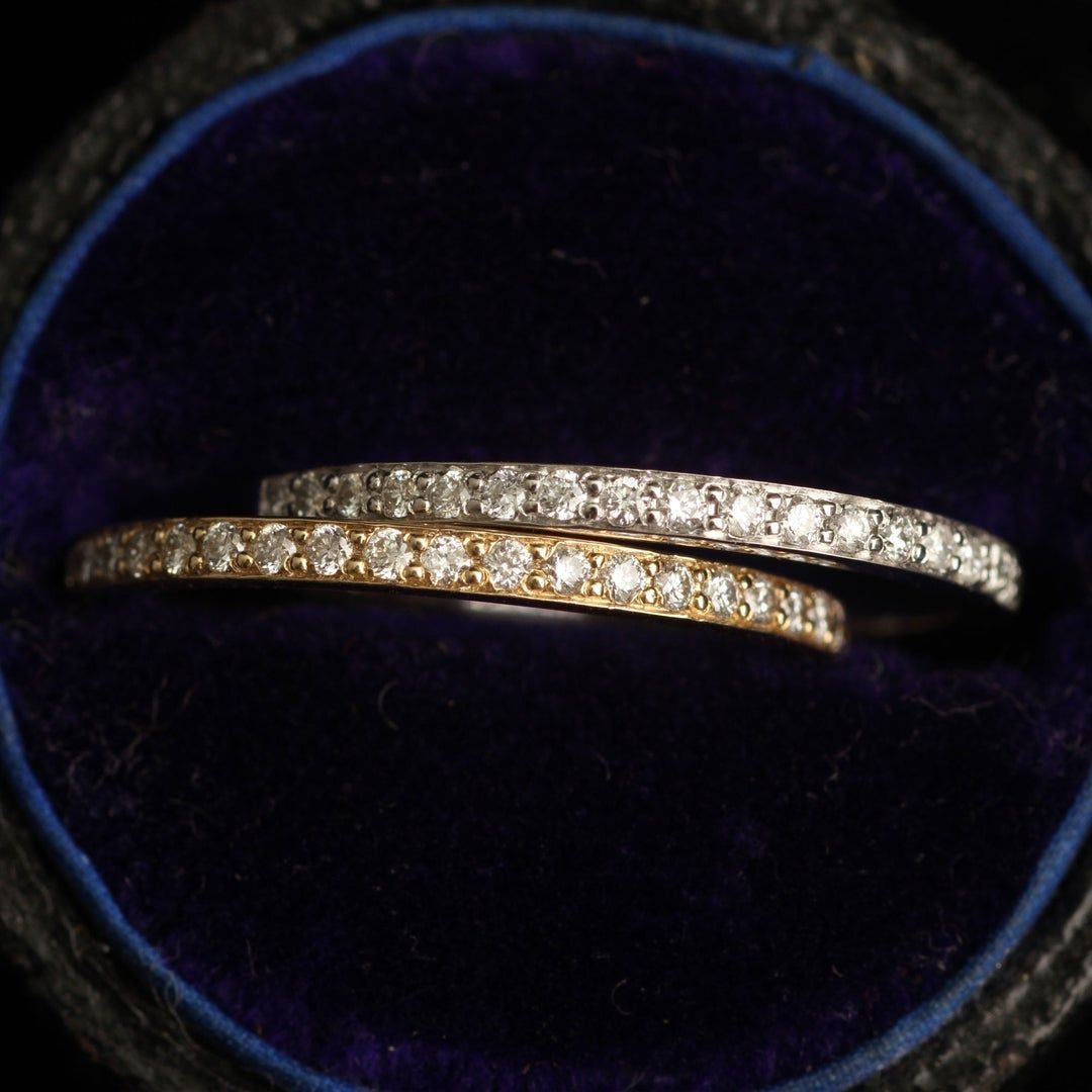 White Gold Diamond Half Eternity Band