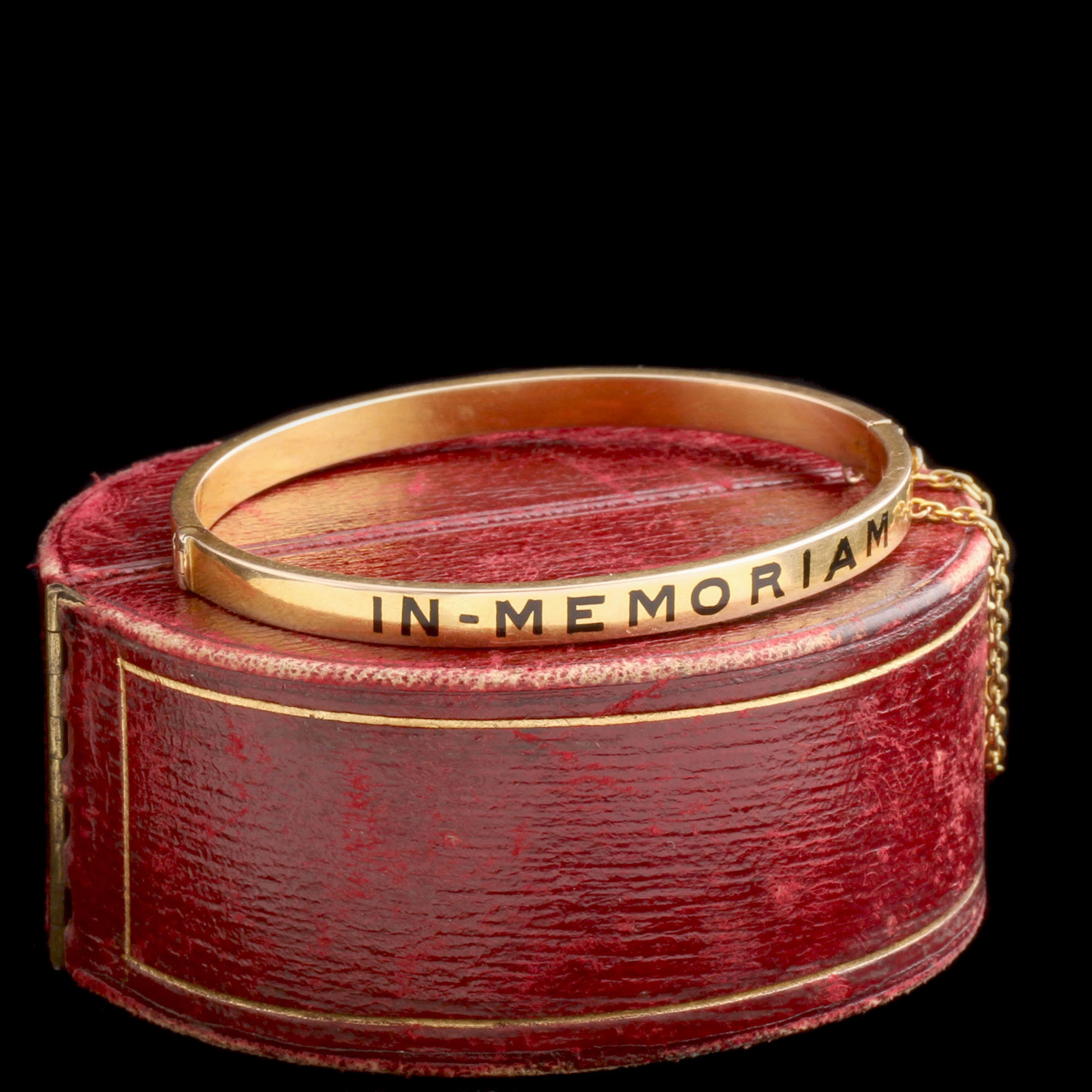 "In Memoriam" Gold & Enamel Bangle