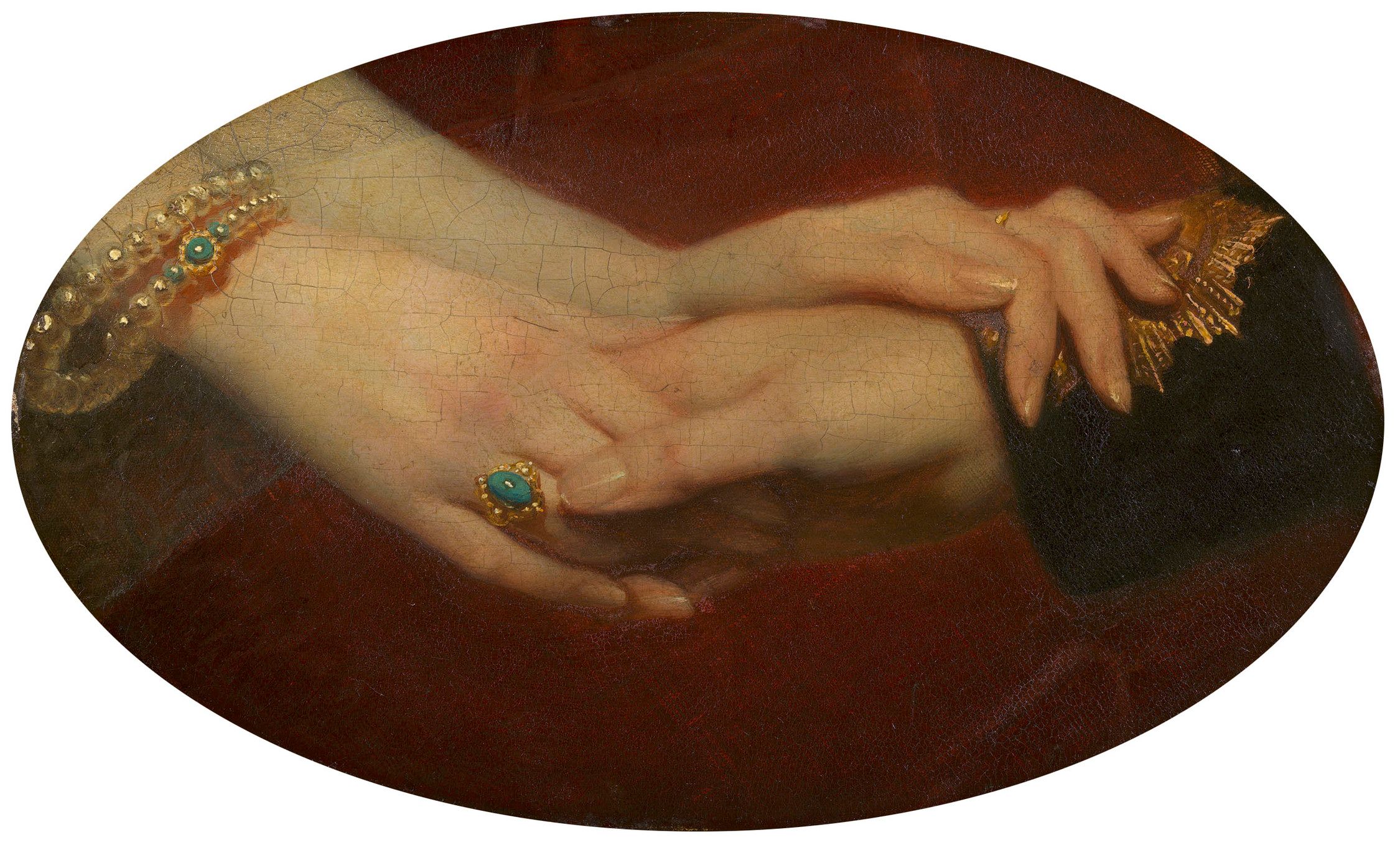 Linked hands of Victoria and Albert, Franz Xaver Winterhalter, in the Royal Collection Trust