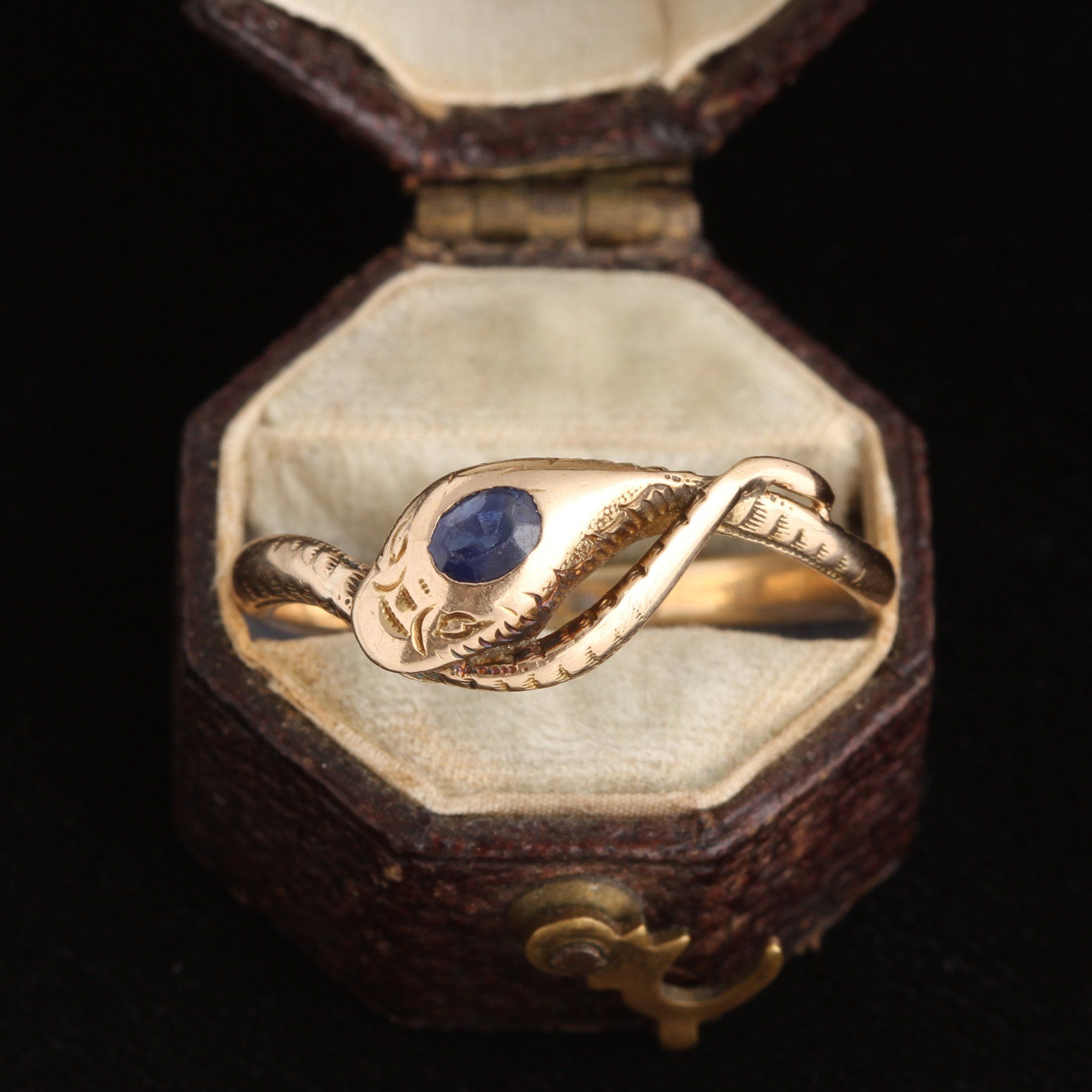 Victorian Sapphire Snake Ring