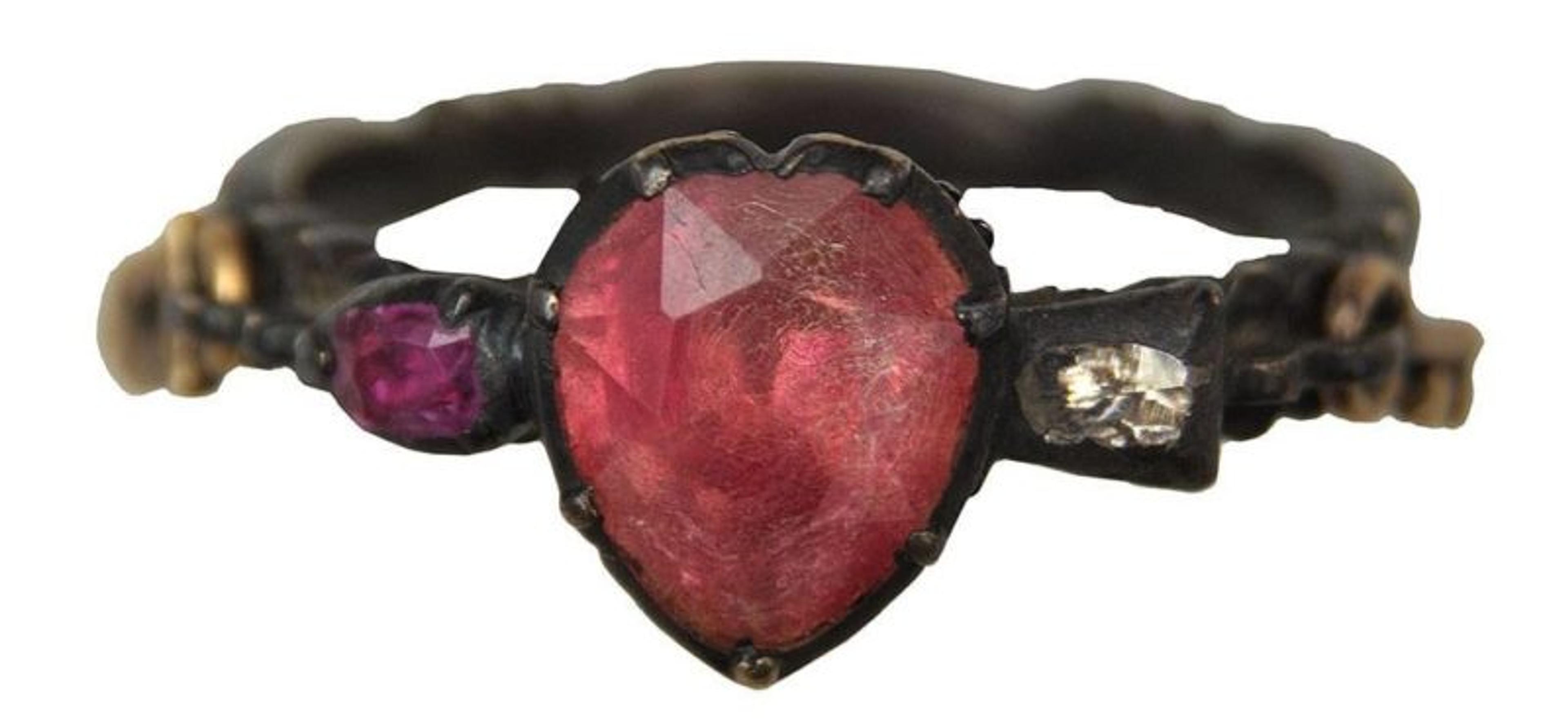 Mid-eighteenth century ring left with child 1036 in 1752. Foundling Hospital, London.