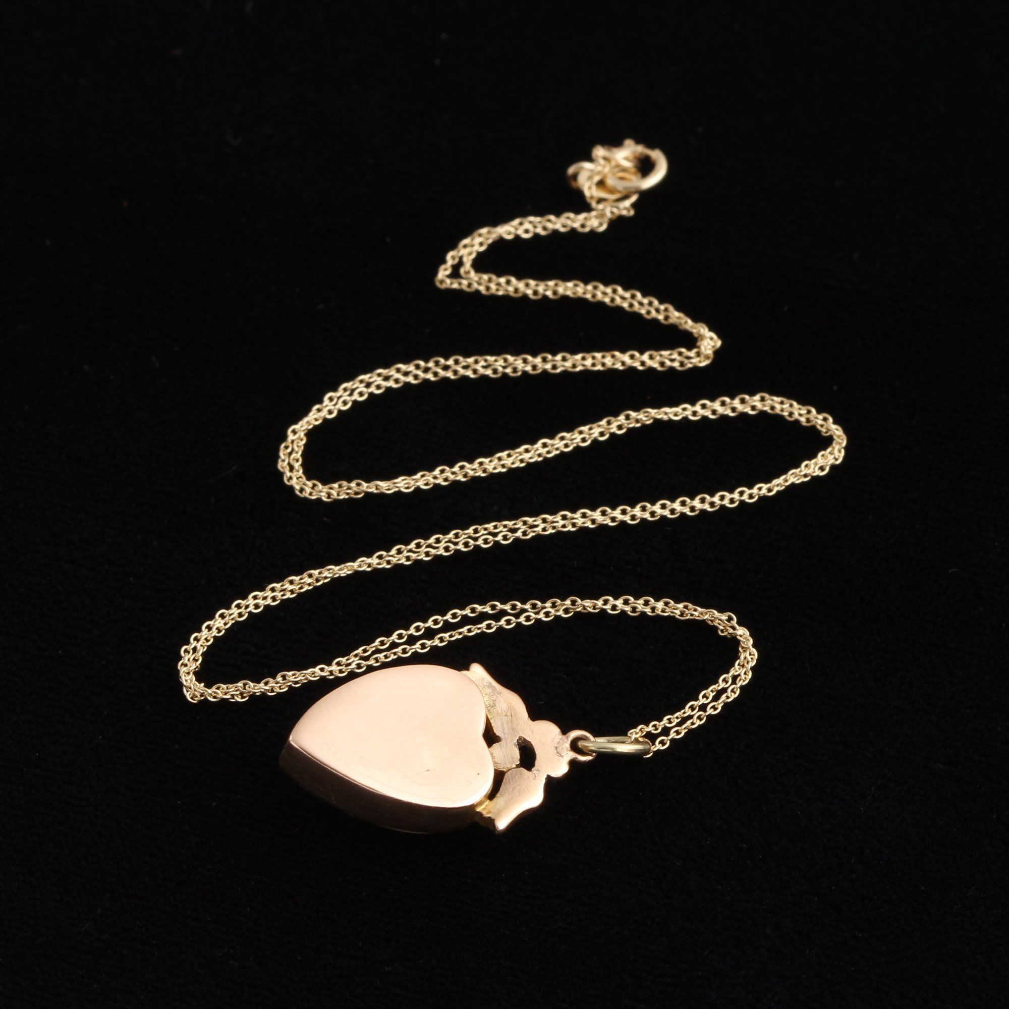 Victorian Moonstone & Pearl Heart Necklace