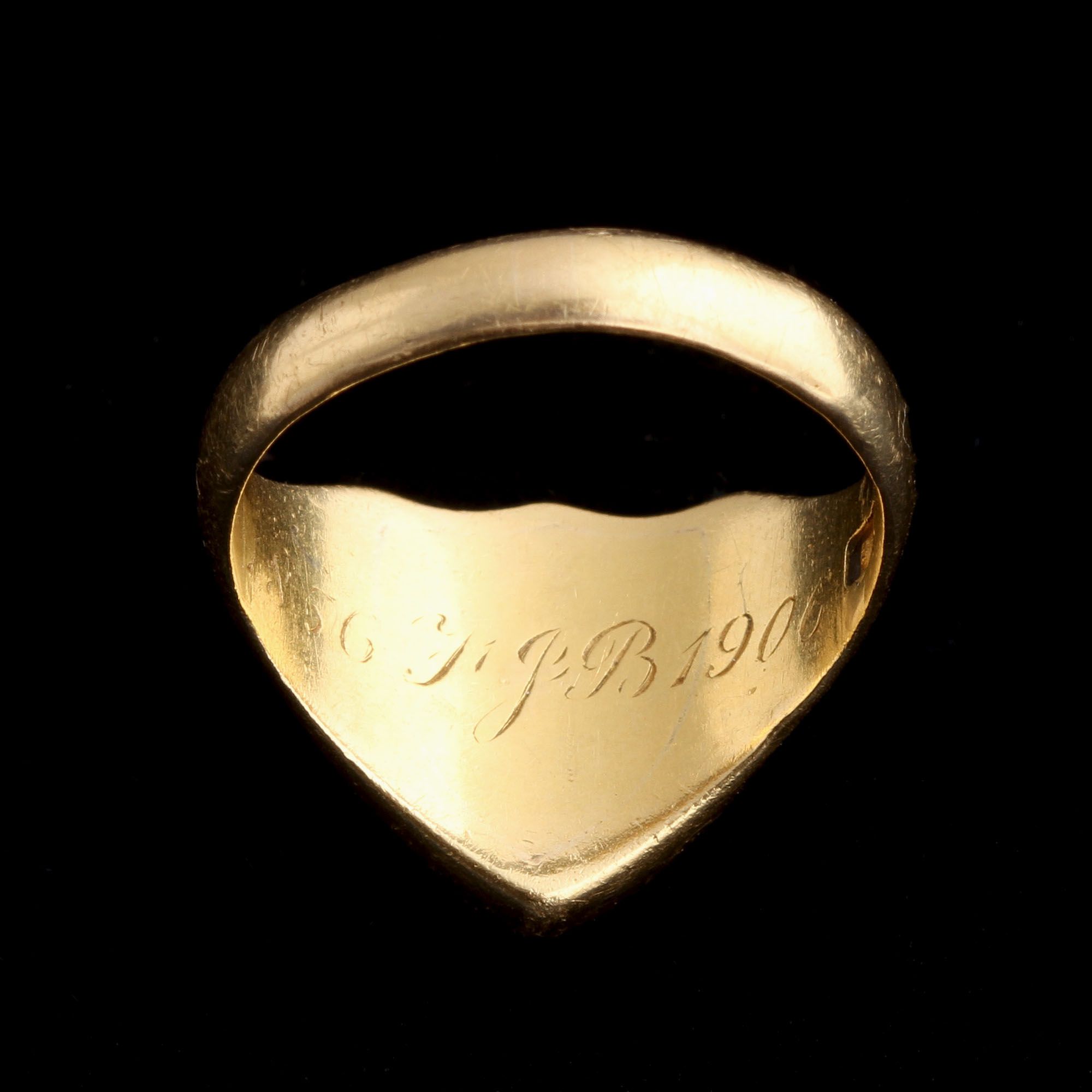 Edwardian Eagle & Stars Shield Signet Ring