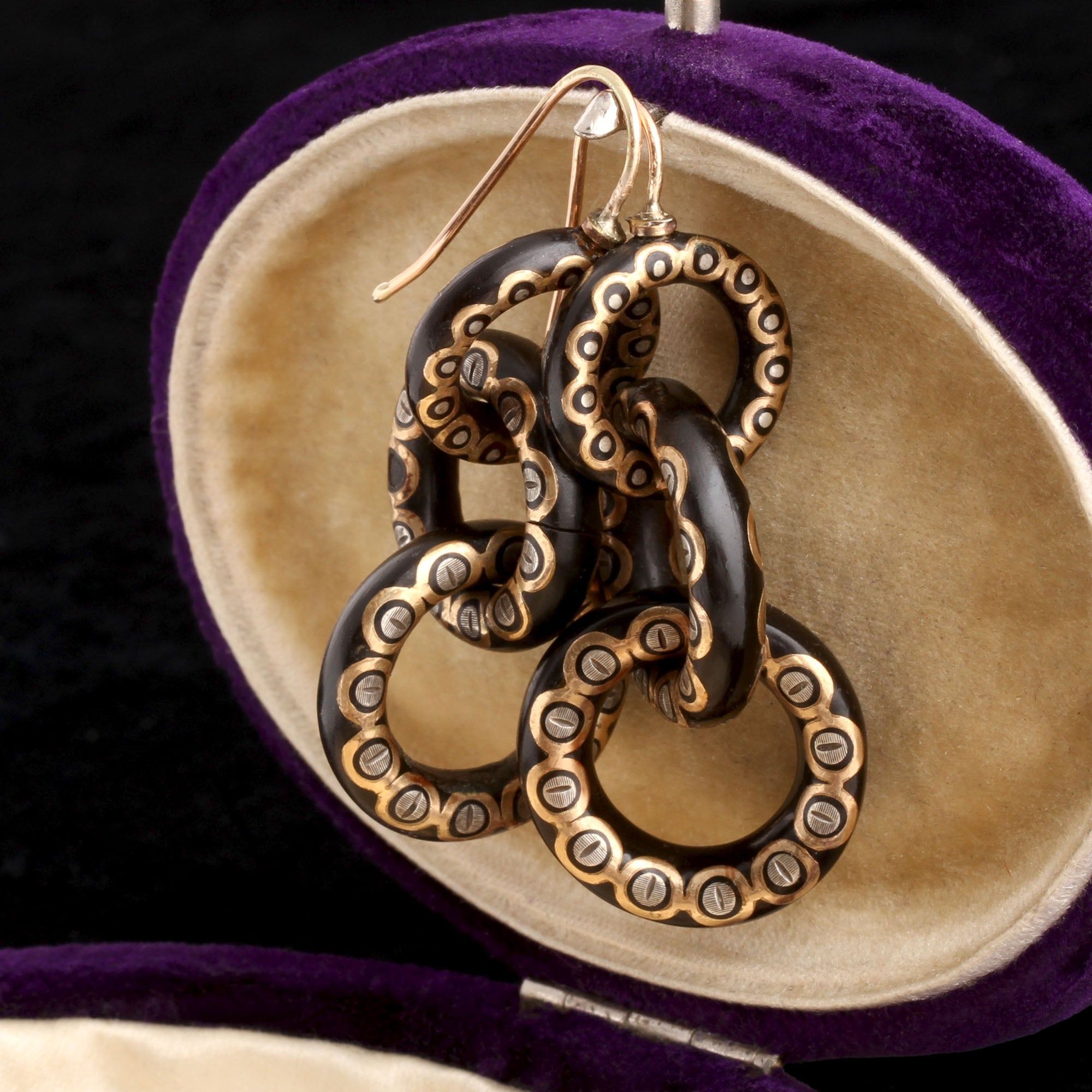 Victorian Pique Link Earrings