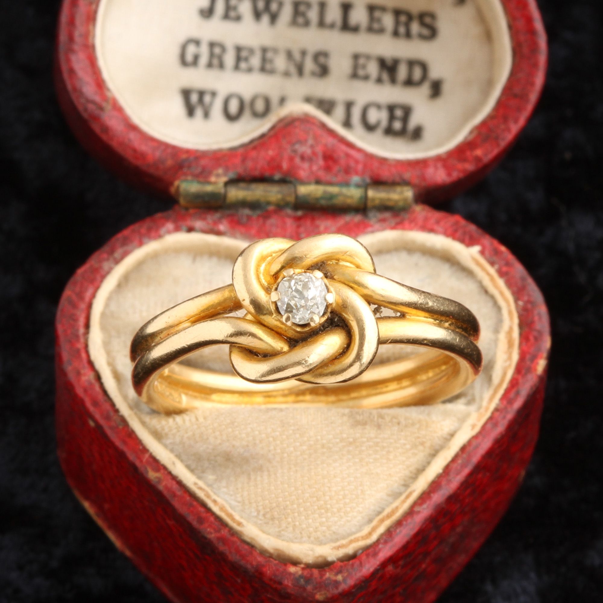 Edwardian Diamond Lover's Knot Ring