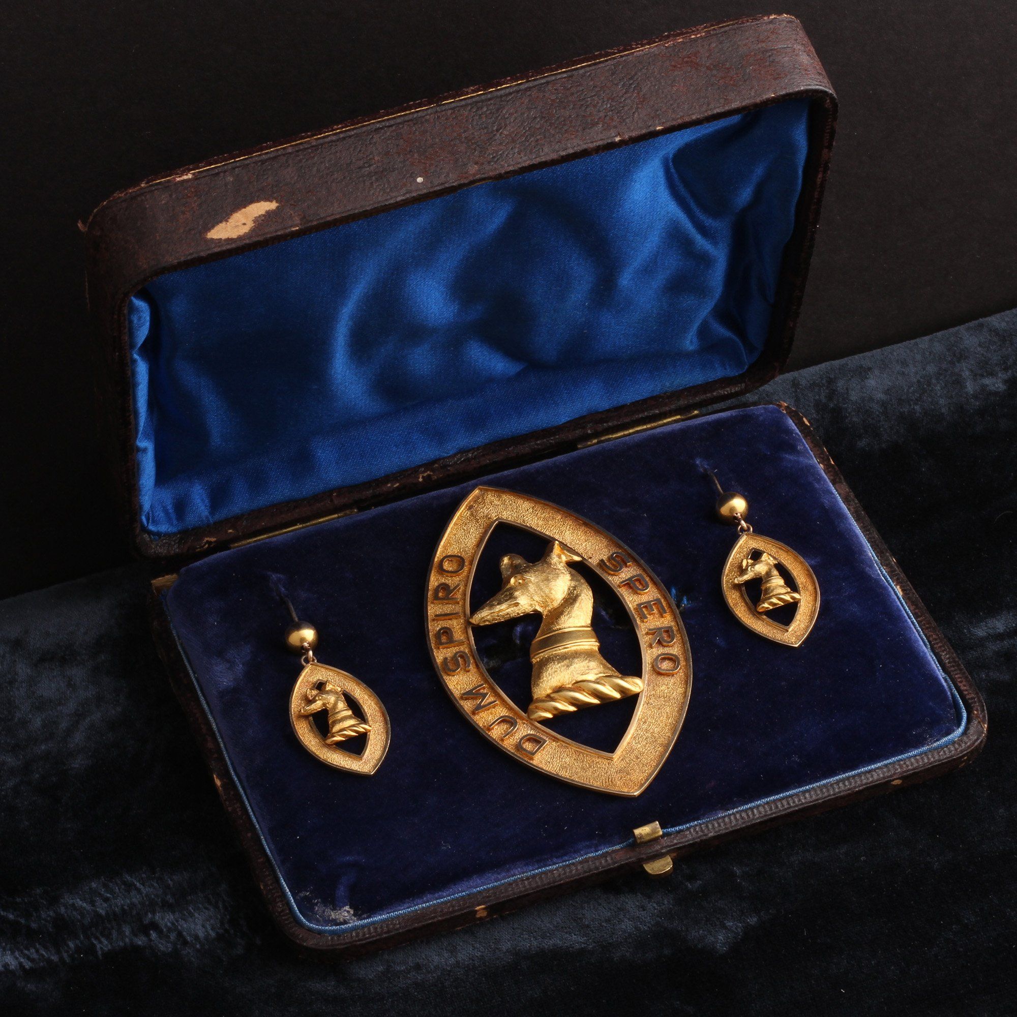 "While I Breathe, I Hope" Brooch & Earring Set
