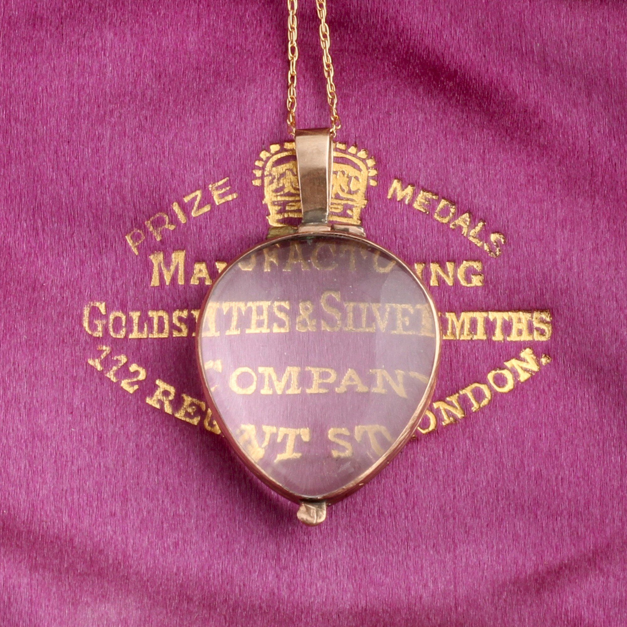 Georgian Rock Crystal Heart Locket