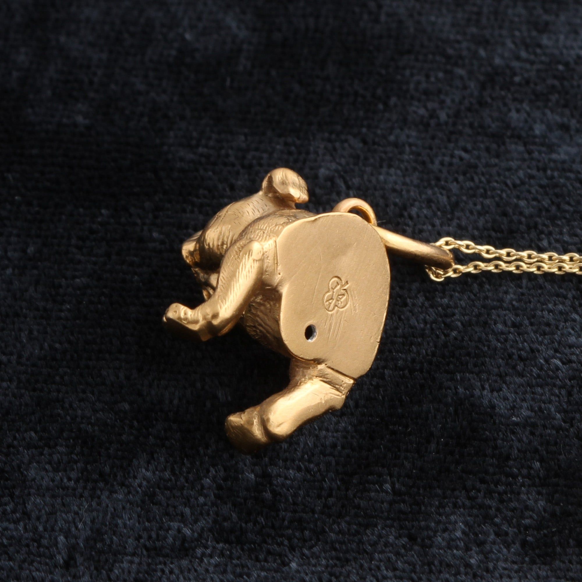 Edwardian Bulldog Charm Necklace