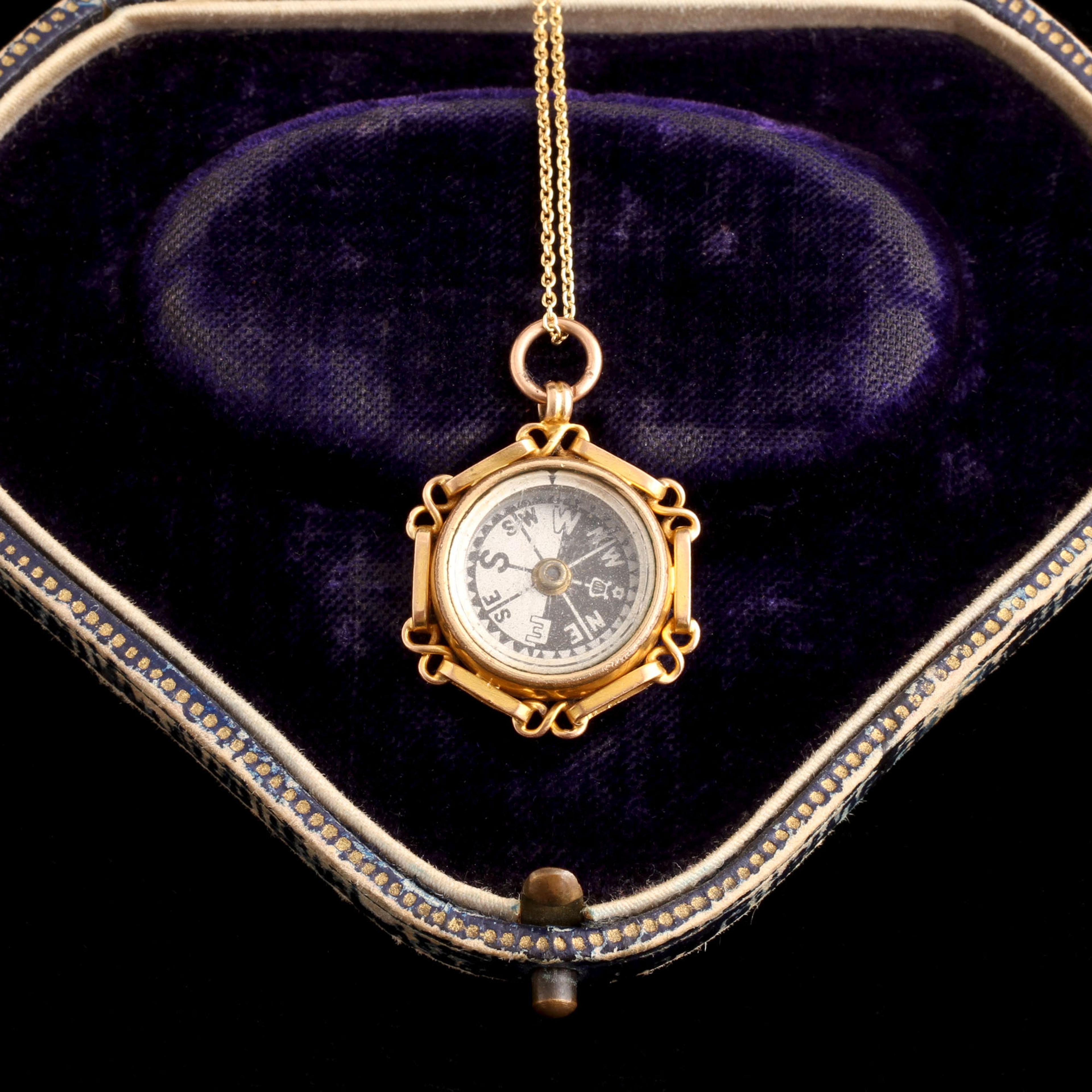 Edwardian Carnelian Compass Necklace