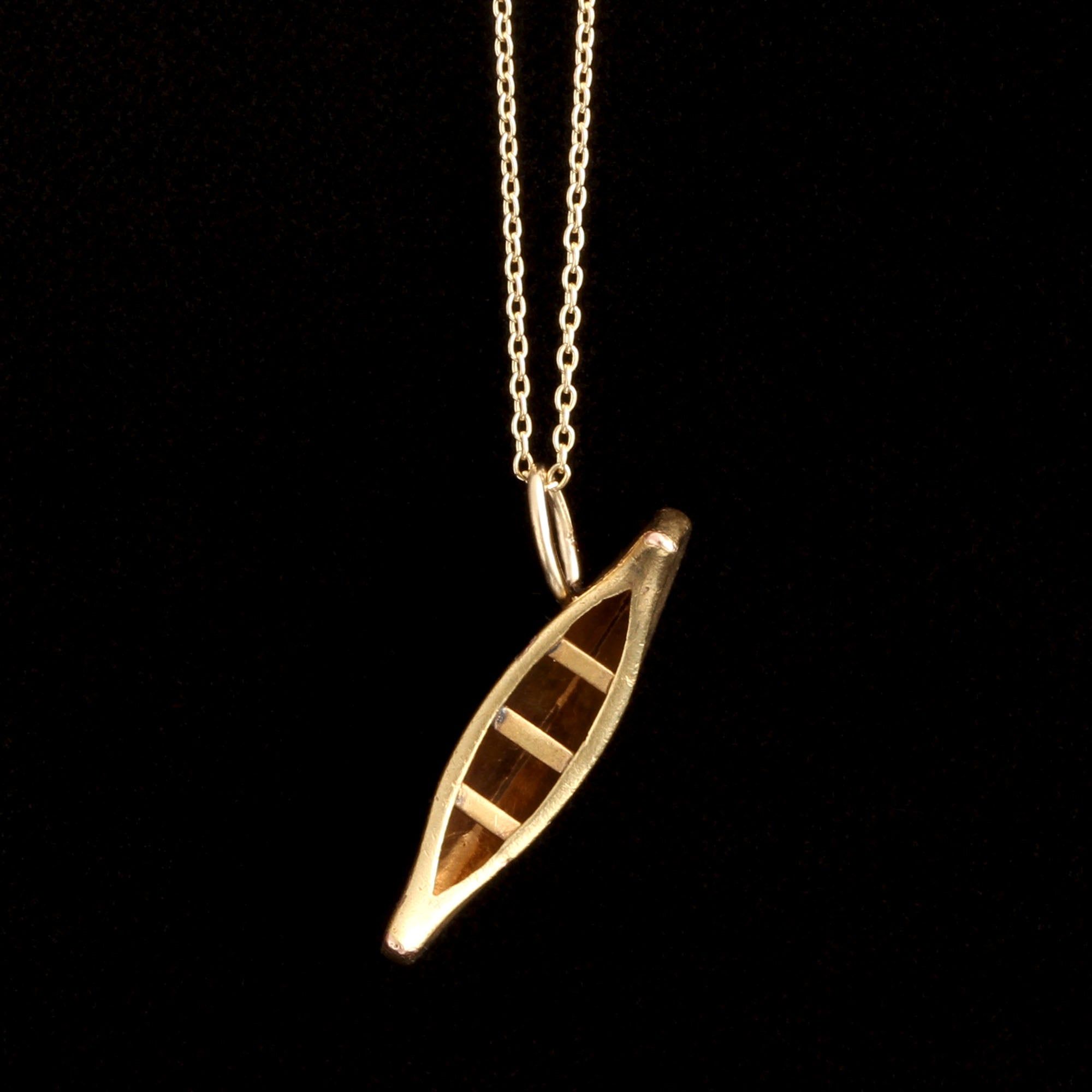 Edwardian Canoe Charm Necklace
