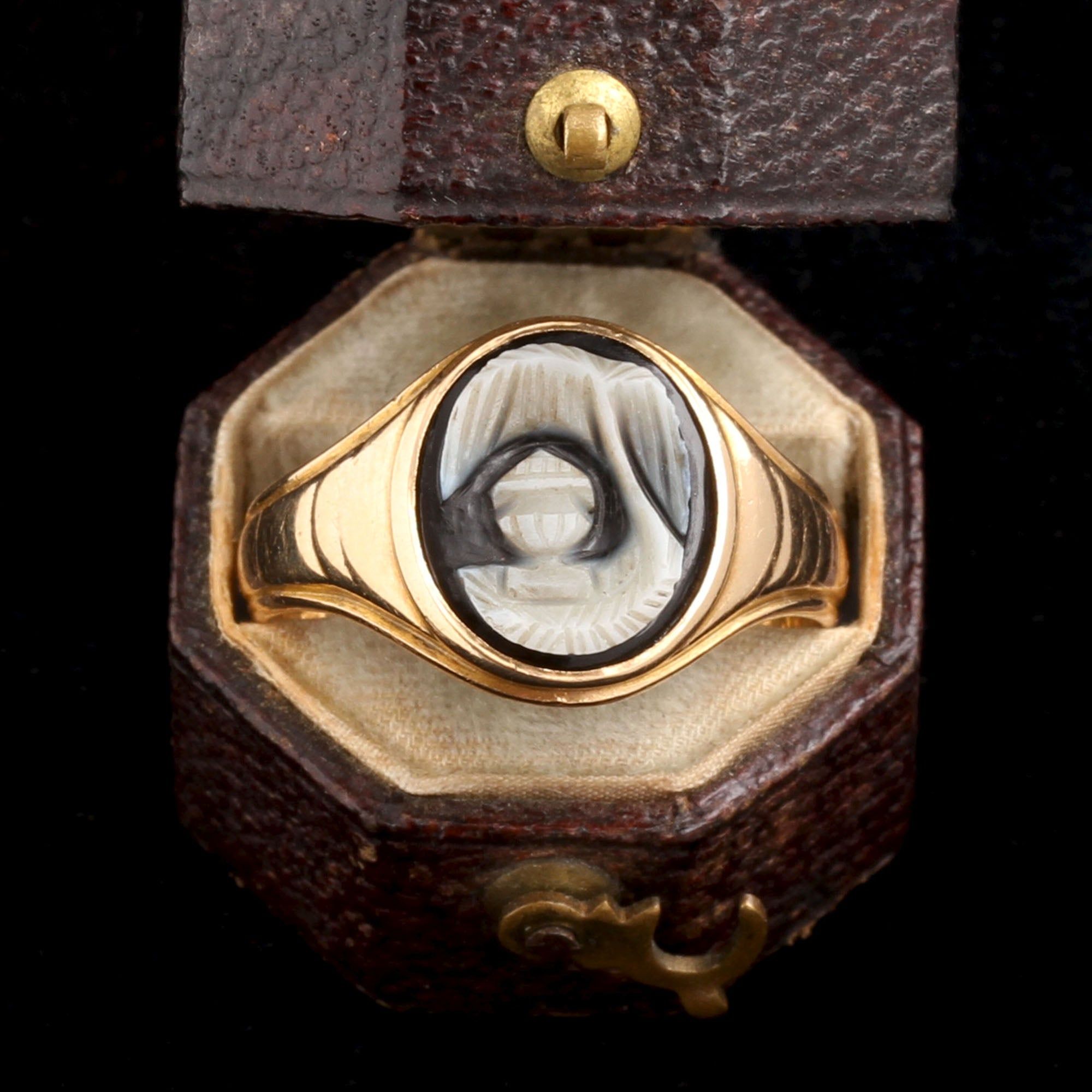 Victorian Mourning Cameo Ring