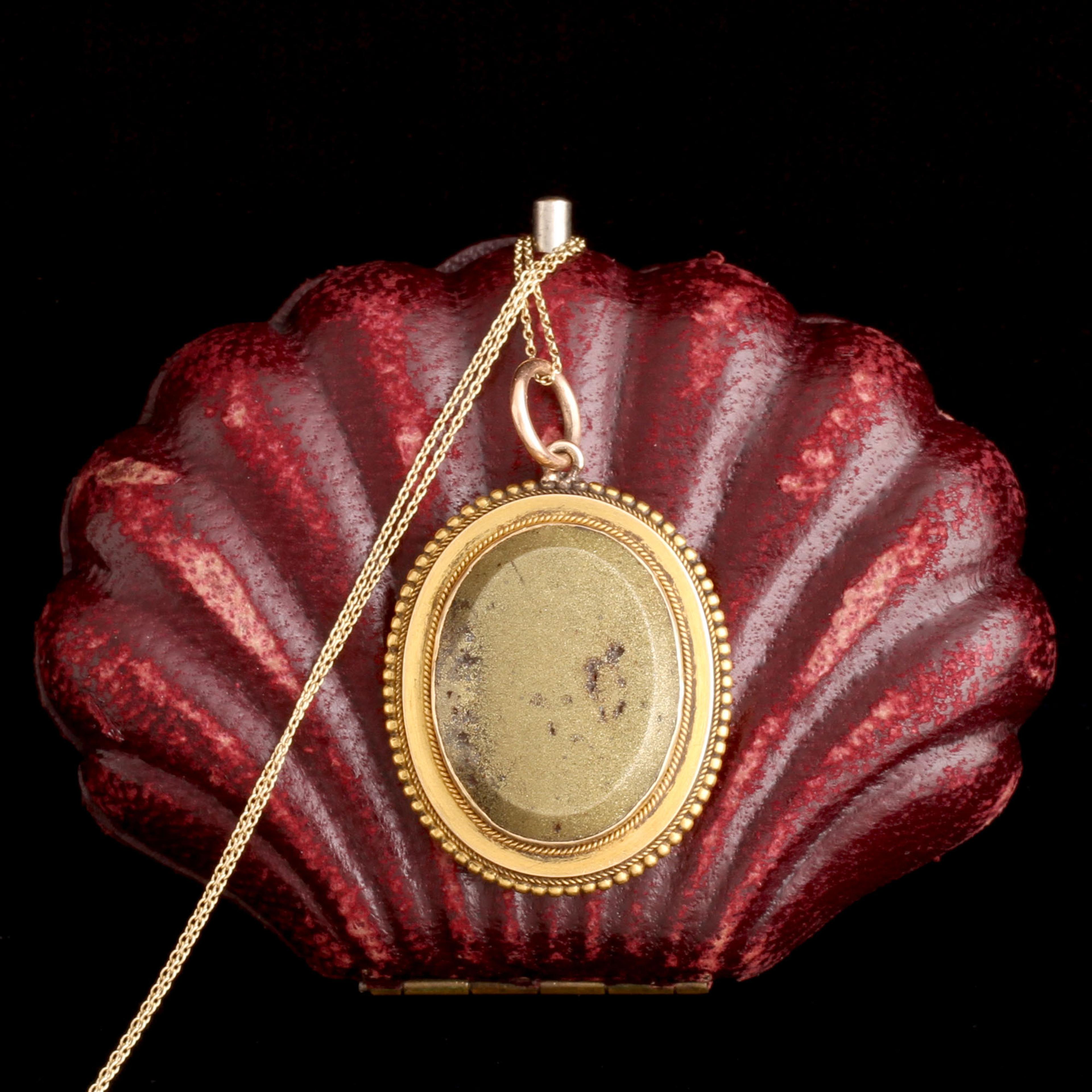 Late Victorian Fool's Gold Locket