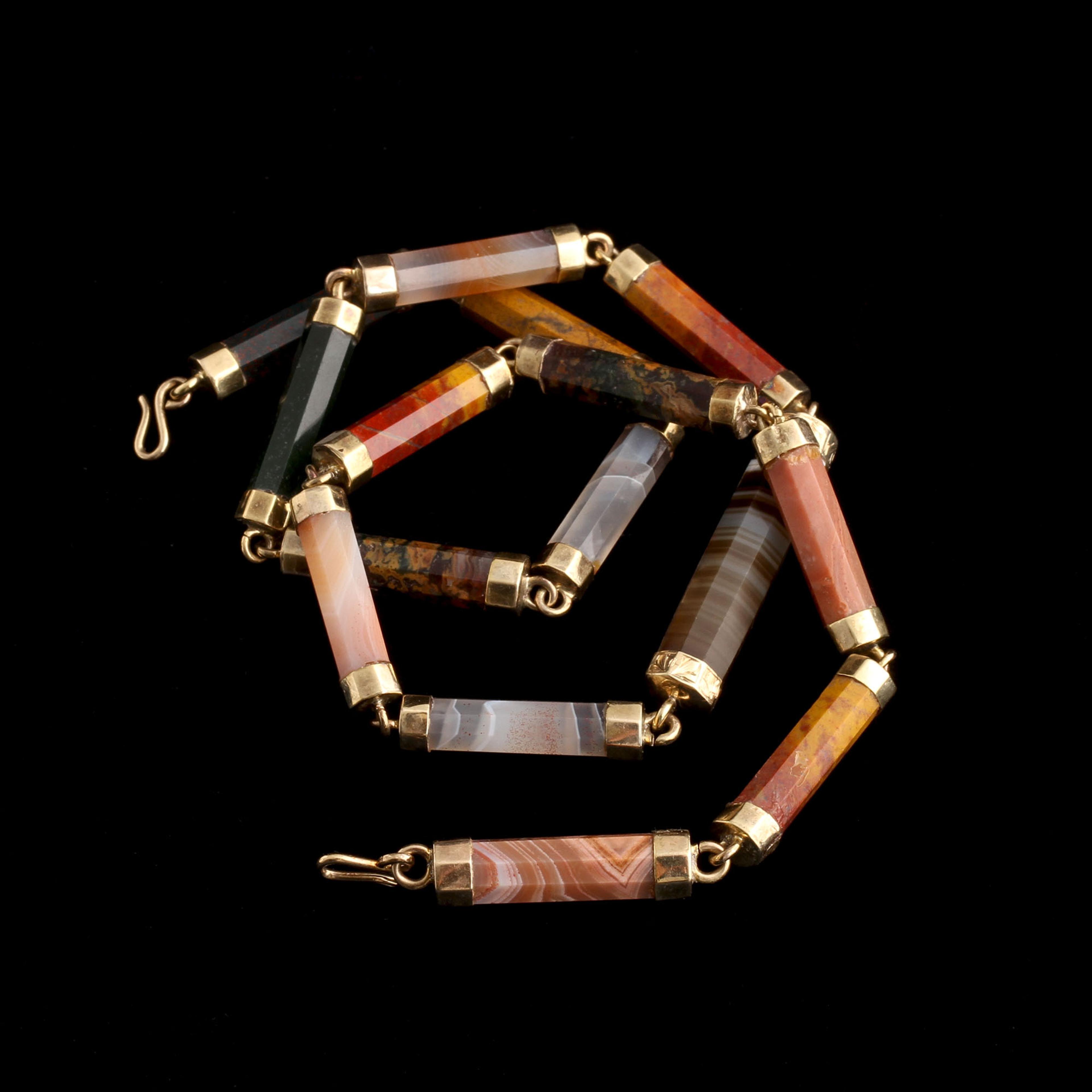 Victorian Agate Specimen Necklace