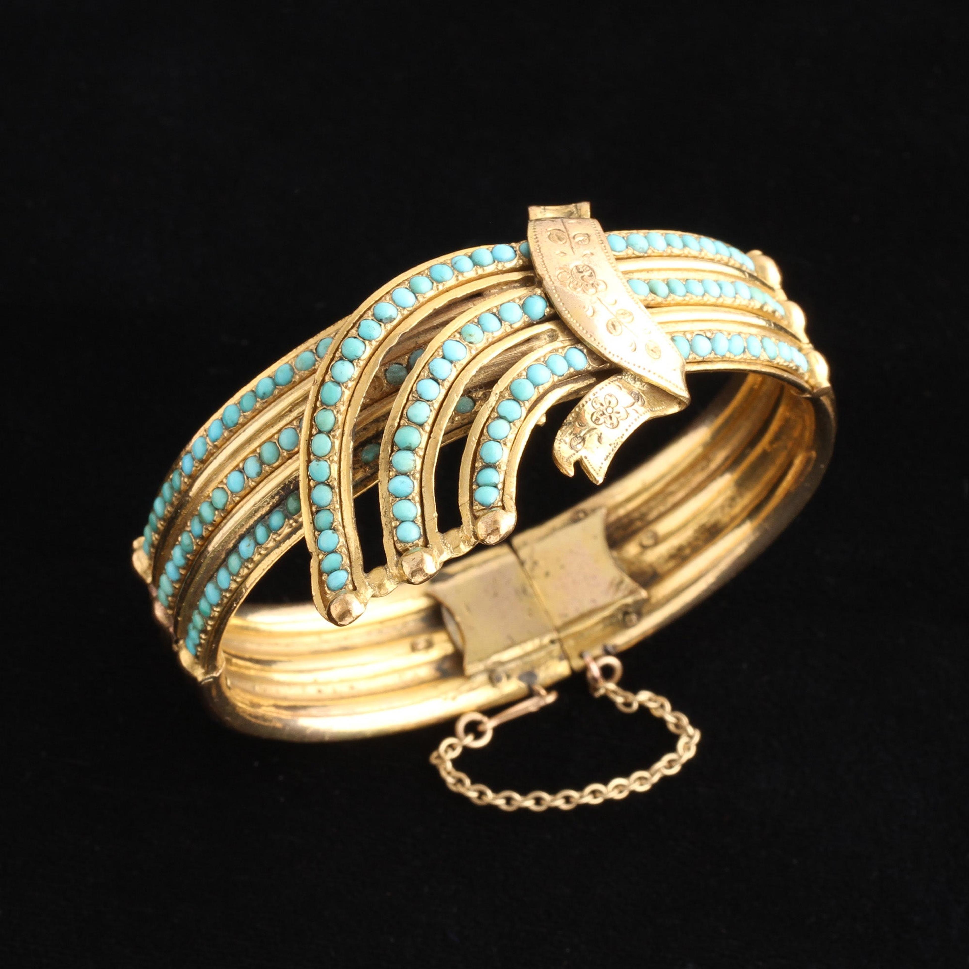 Victorian Turquoise Belt Bracelet