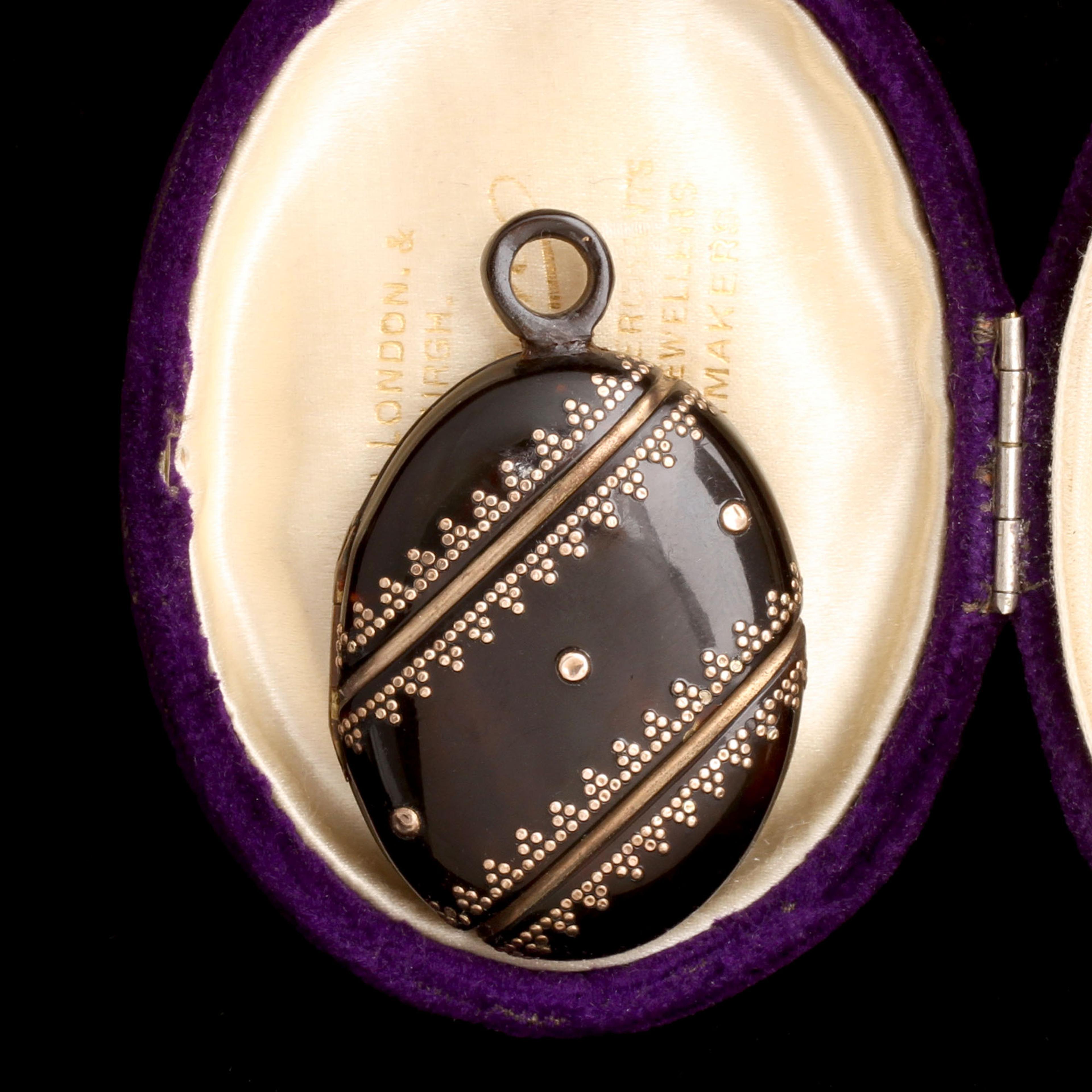Victorian Archaeological Style Pique Locket