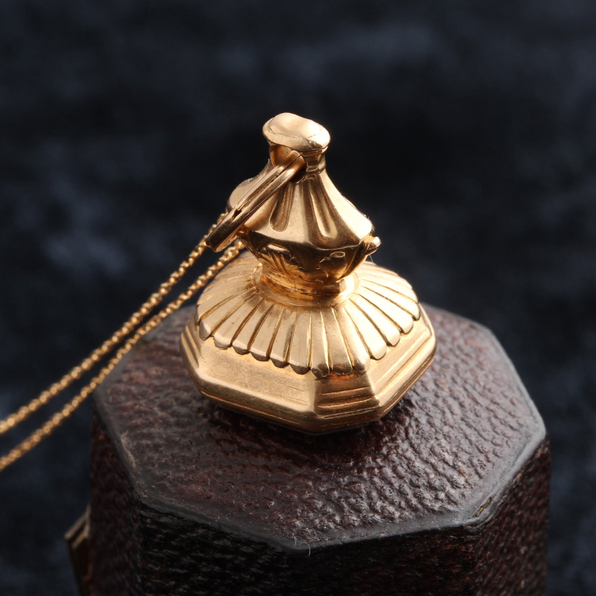 Georgian Chalcedony Cipher Seal Fob