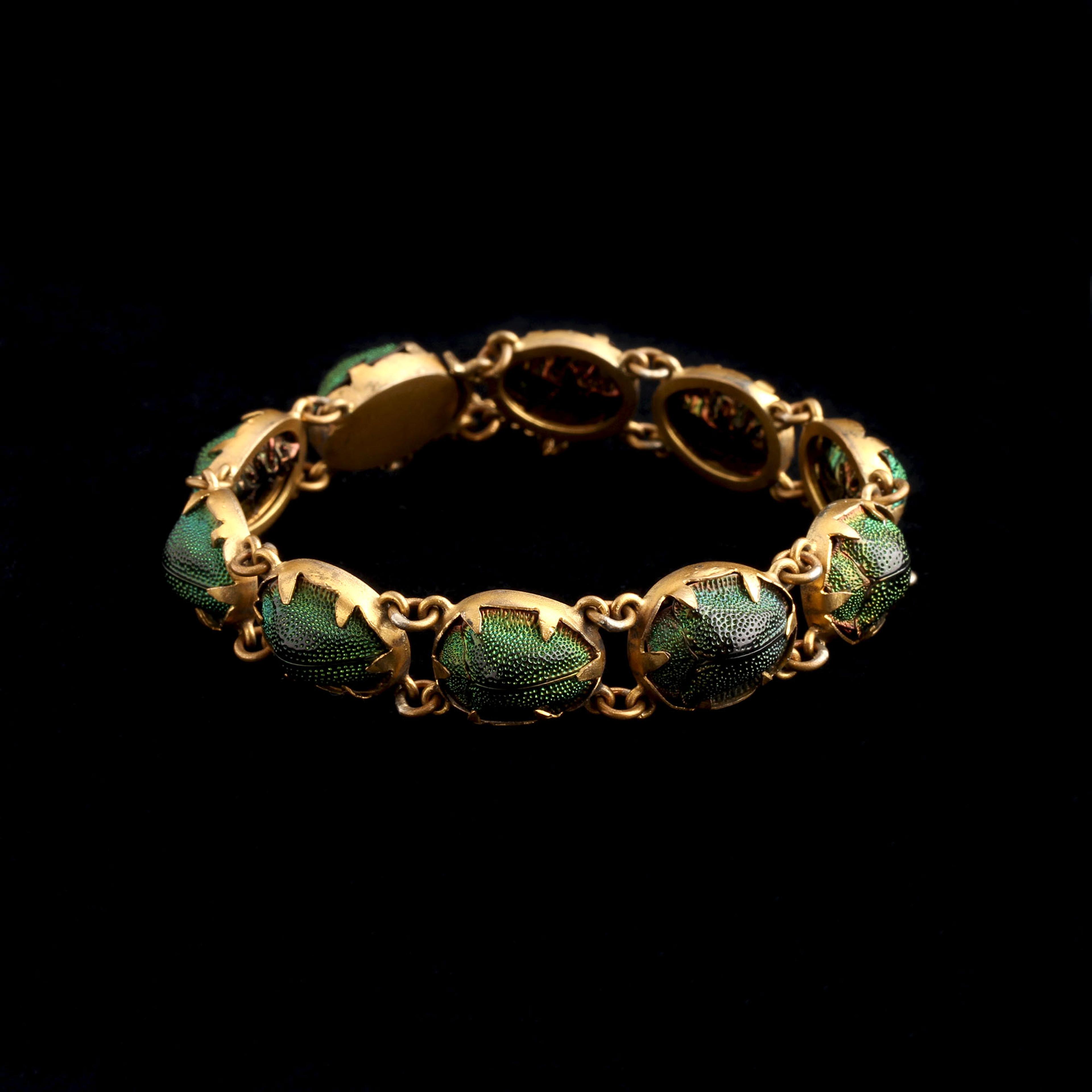 Victorian Scarab Beetle Bracelet