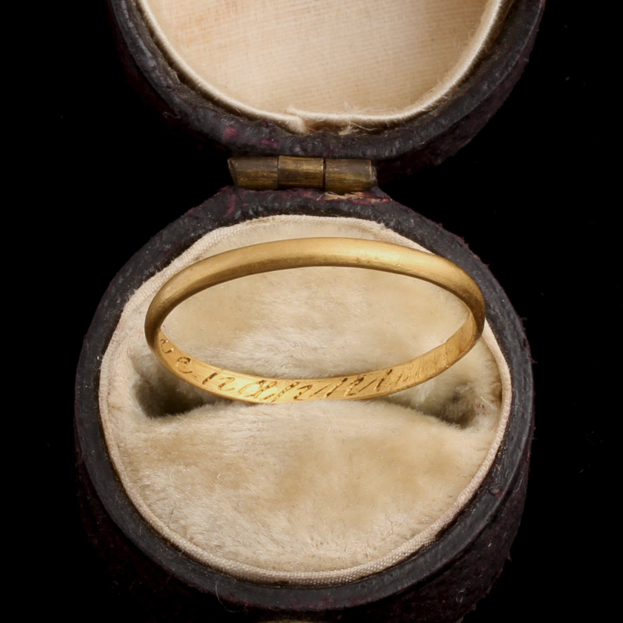 Late 18th Century "Love & Live Happy" Posy Ring