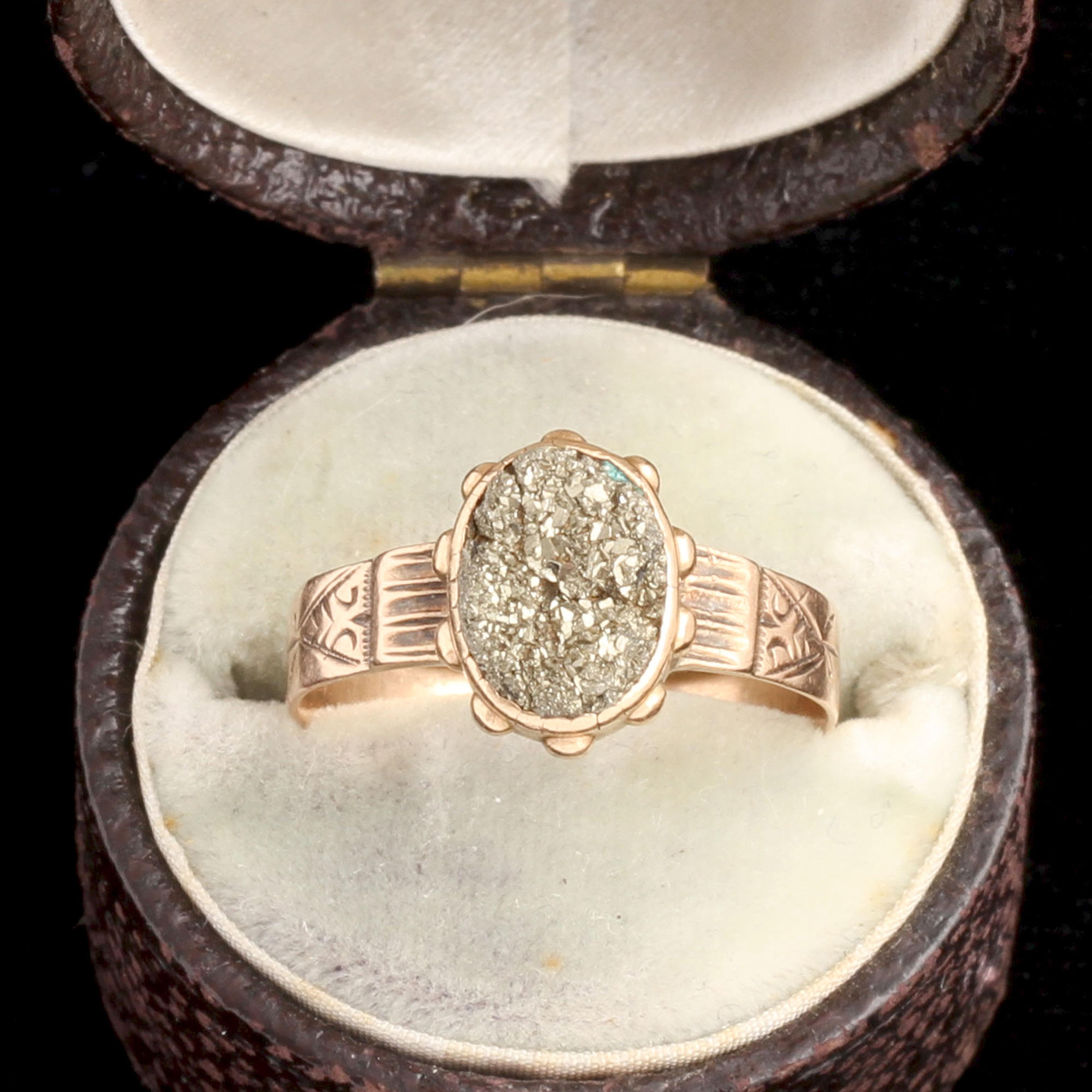 Late 19th Century Fool's Gold Ring