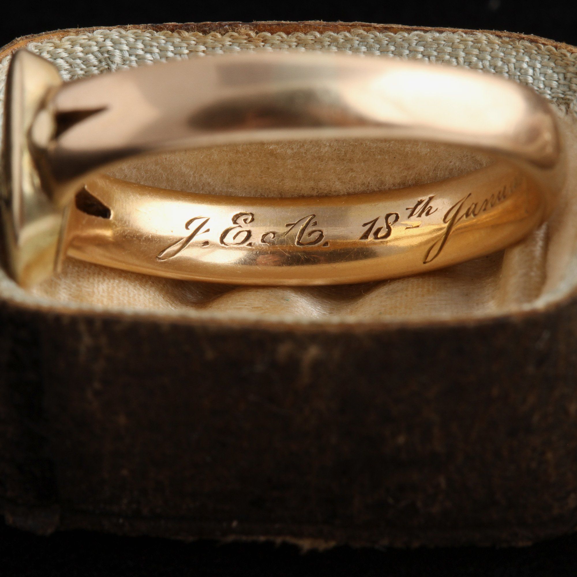 Victorian "EA" Ring