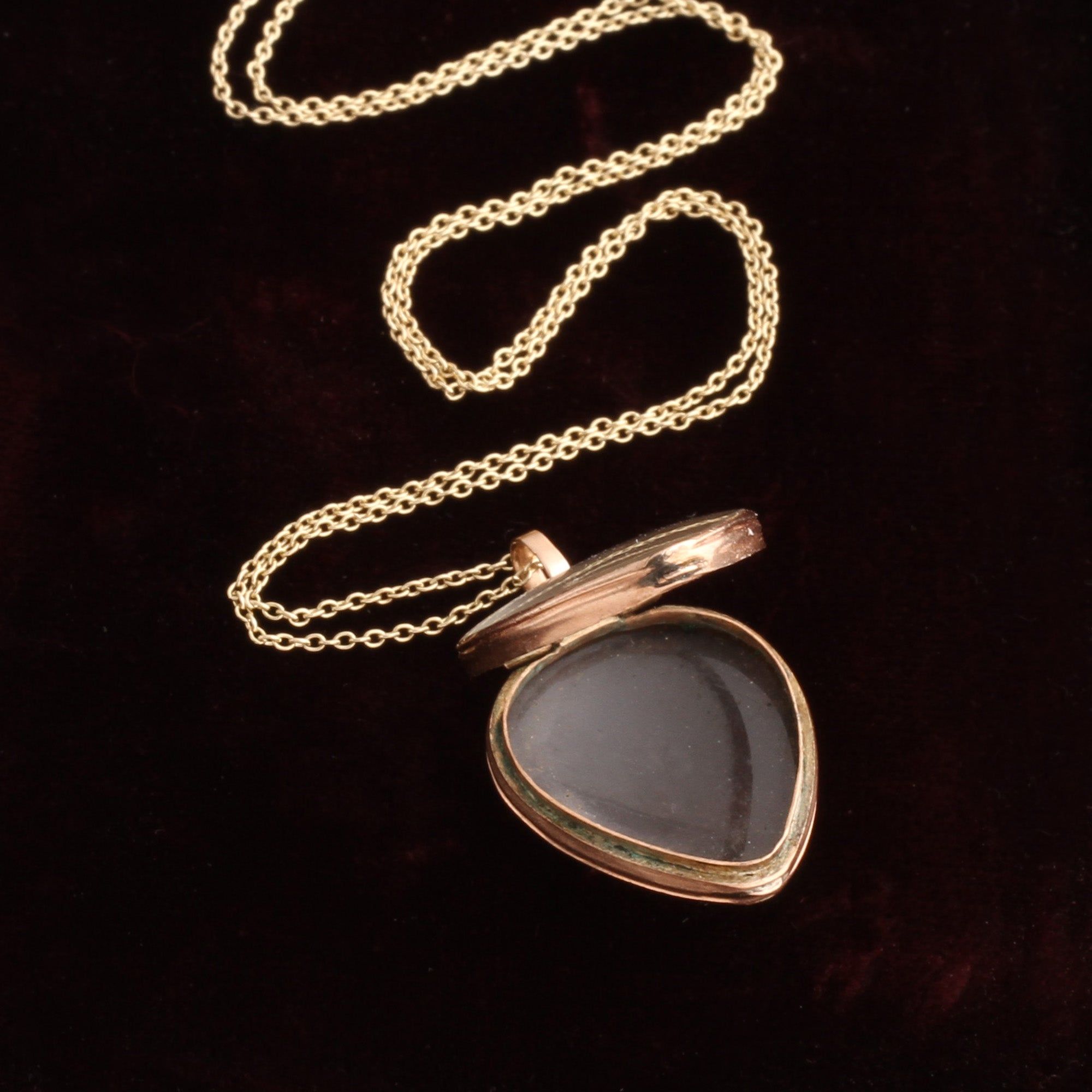 Georgian Rock Crystal Heart Locket