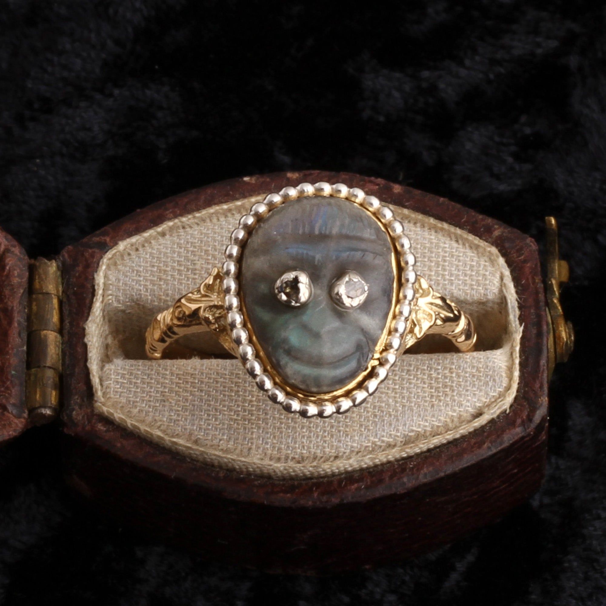 Georgian Labradorite Monkey Ring