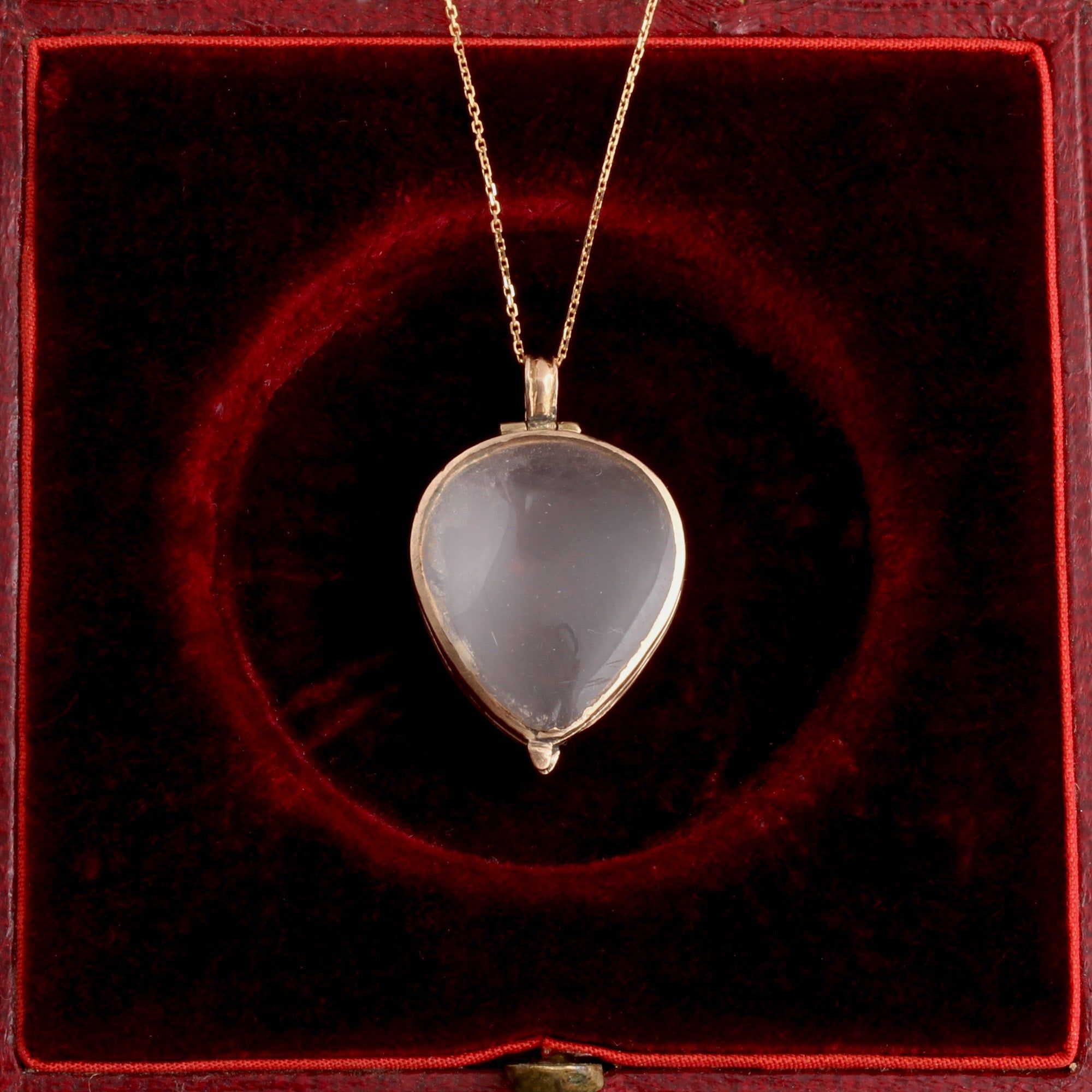 Georgian Rock Crystal Heart Locket