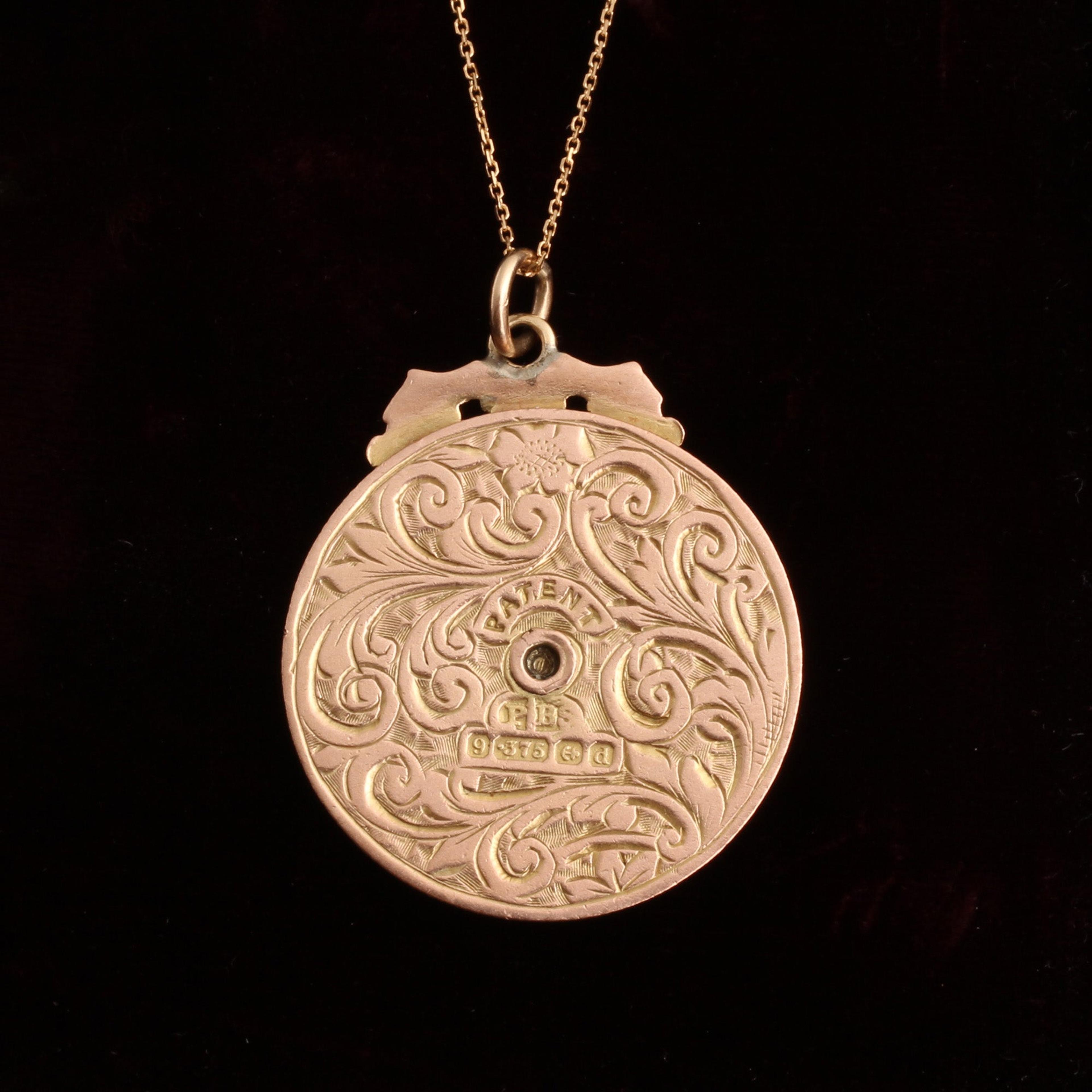 Back Detail of Edwardian Perpetual Calendar Necklace