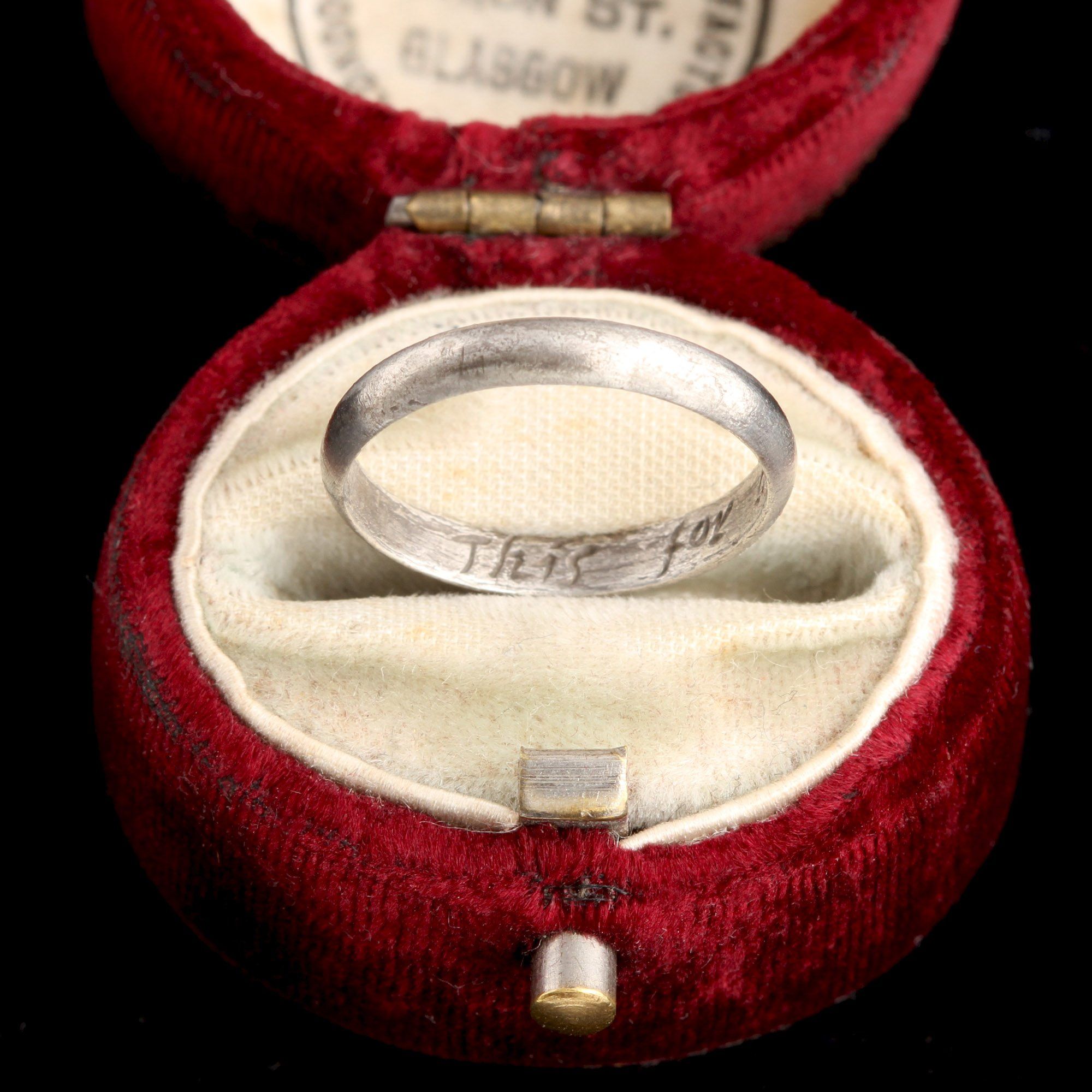 Early 18th Century "This For A Kiss" Silver Posy Ring