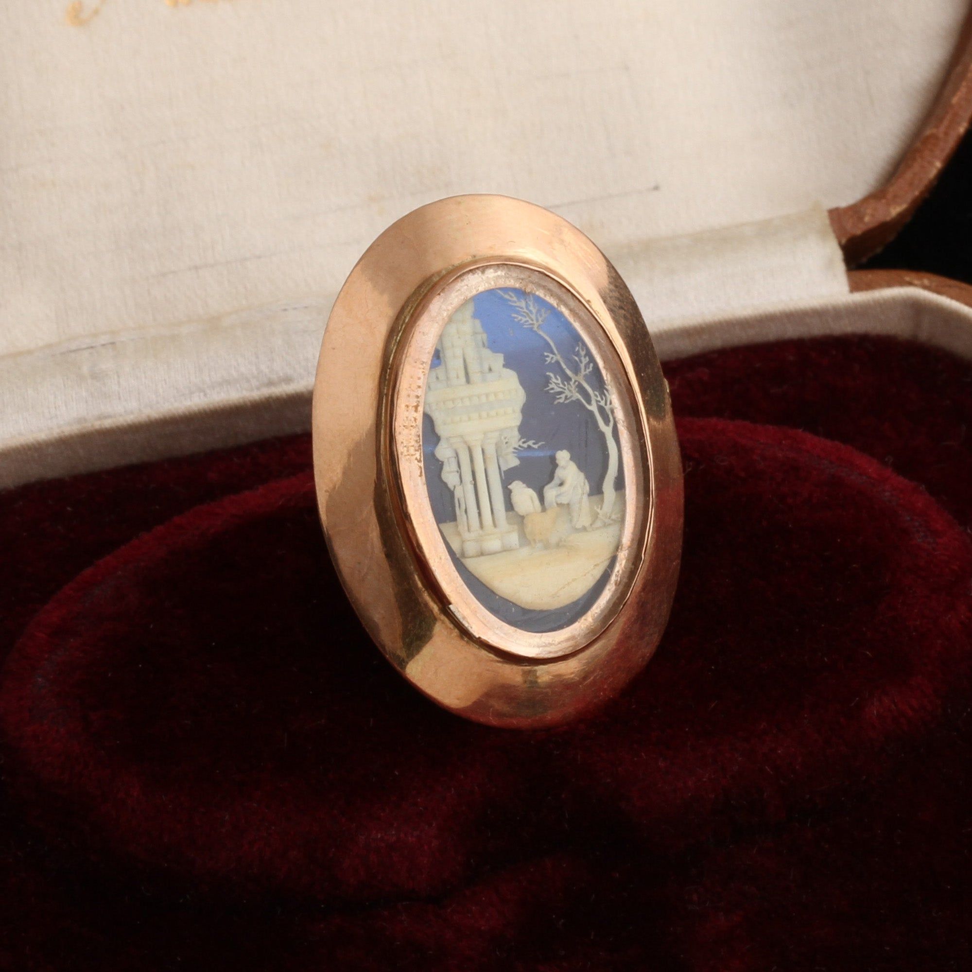 Georgian Micro-Ivory Brooch