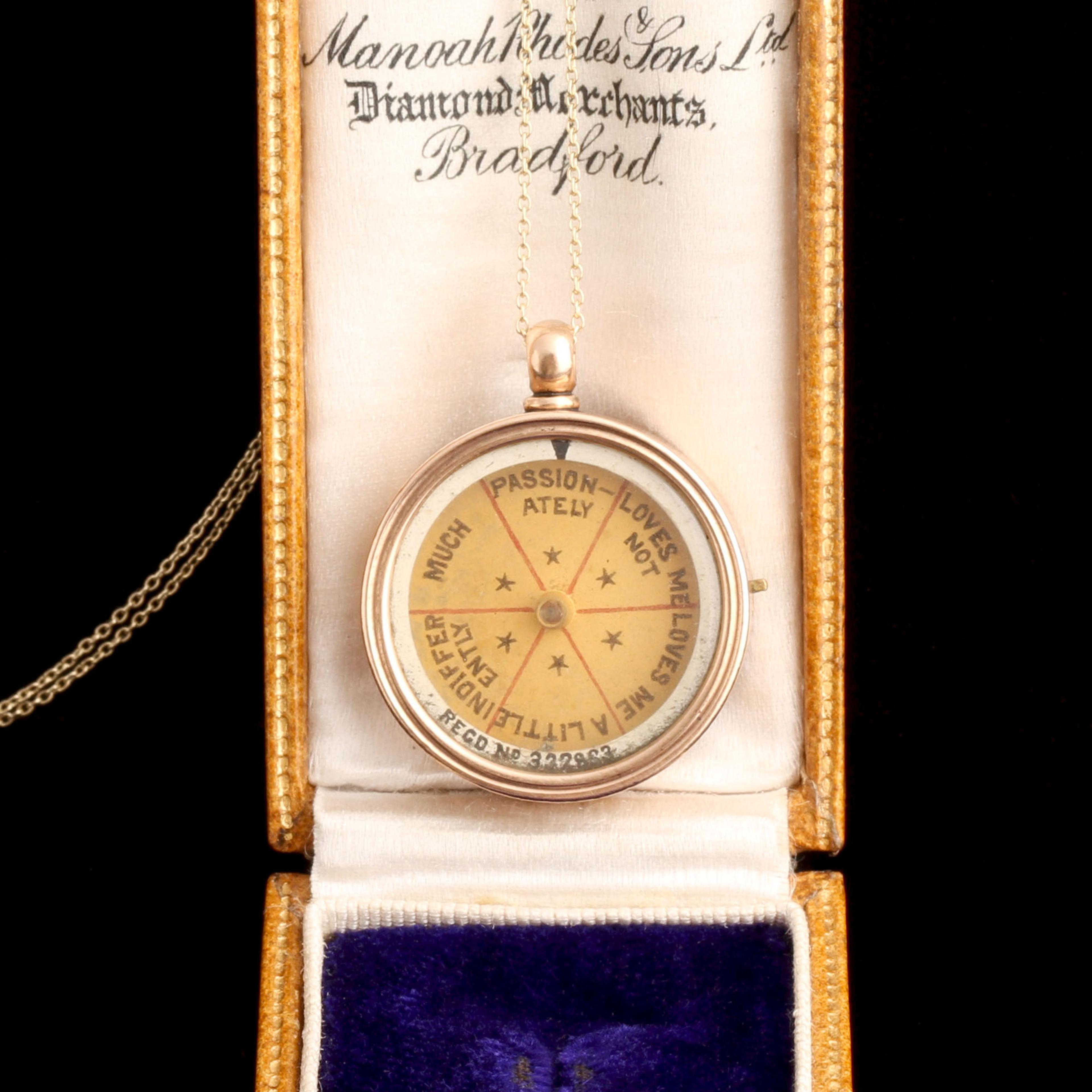 Victorian "Loves Me, Loves Me Not" Spinner Charm Necklace