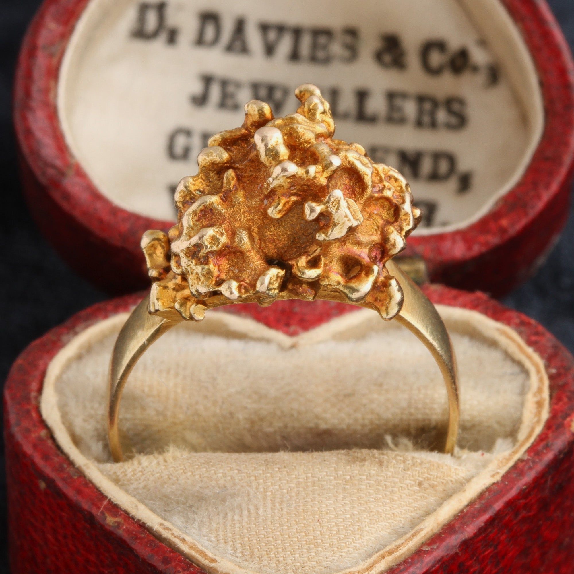 Vintage Gold Nugget Ring