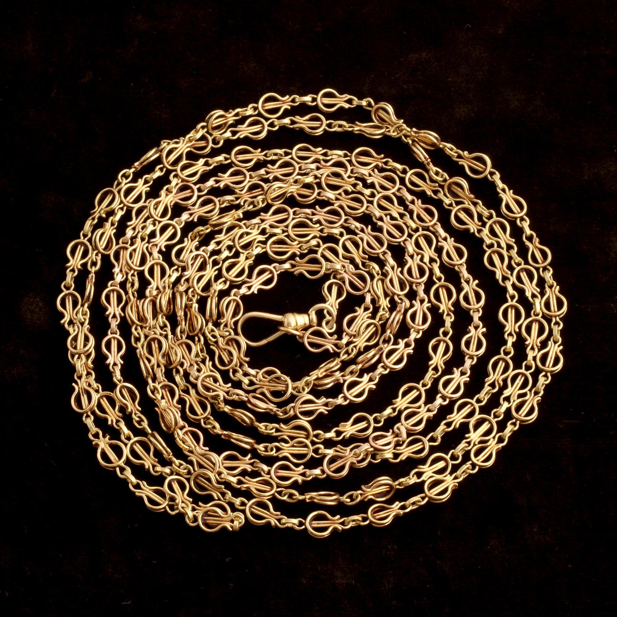 Victorian 74" Fancy Link Guard Chain