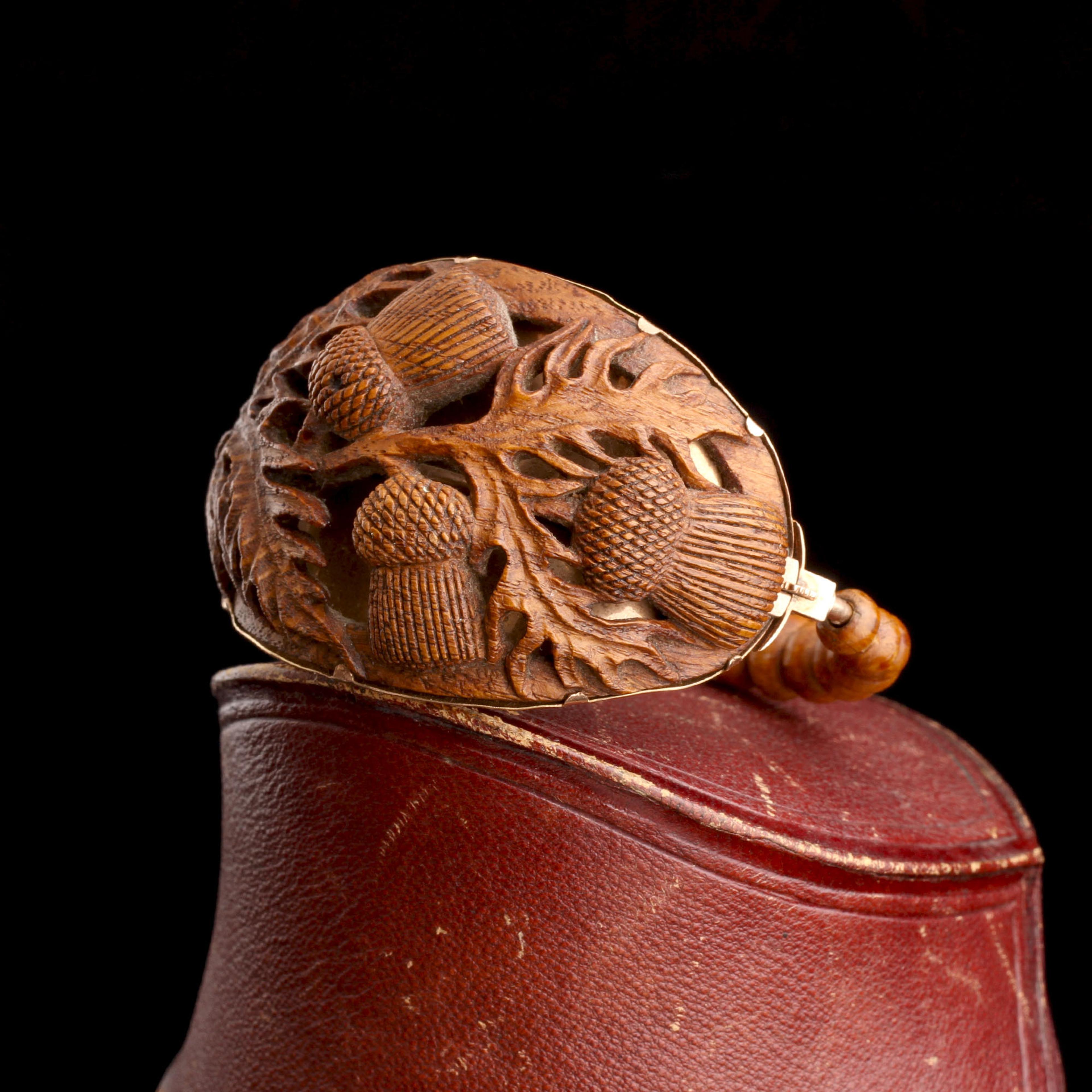 Georgian Carved Oak Thistle Bracelet