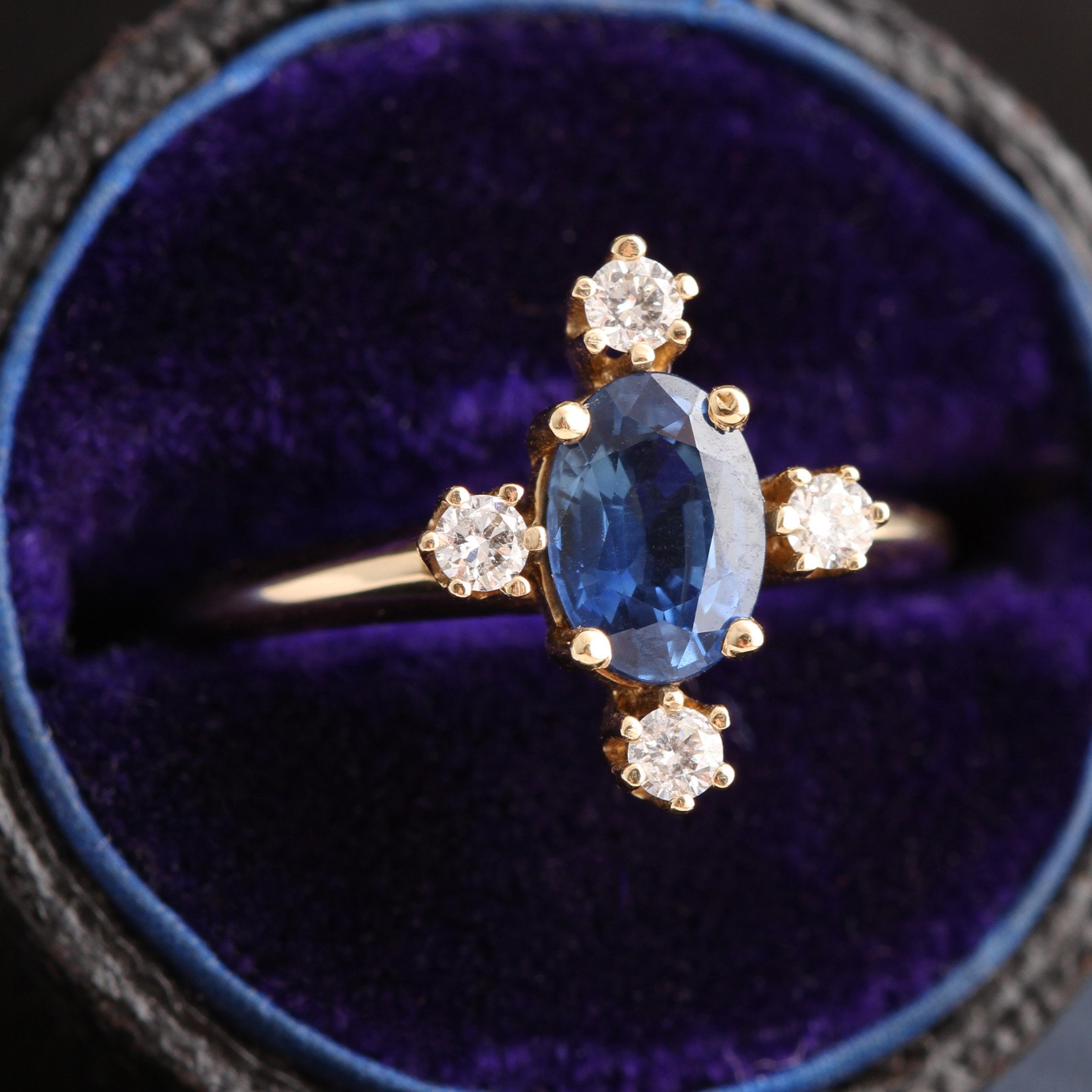 Sapphire Directional Ring