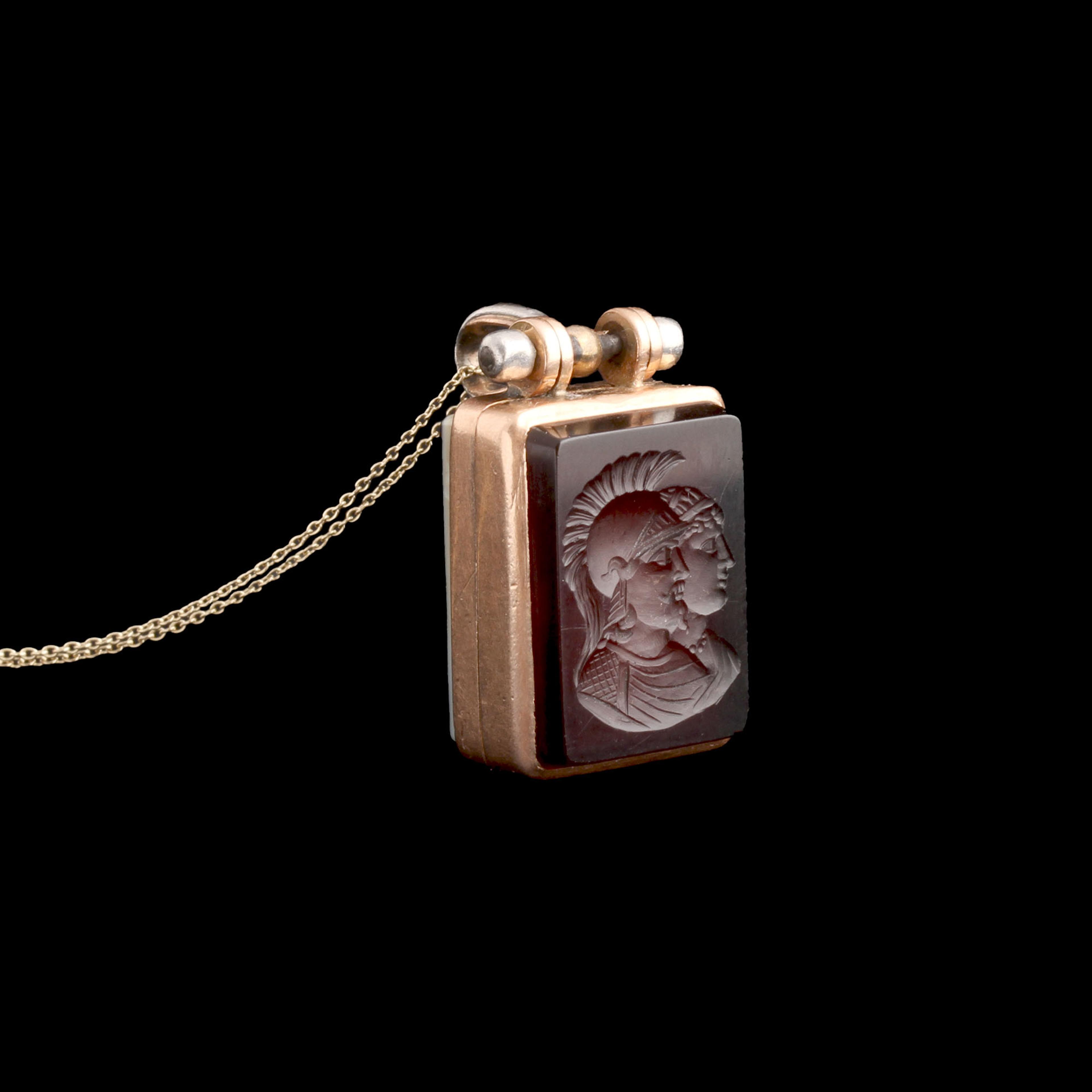 Edwardian "A" & Legionaries Intaglio Locket