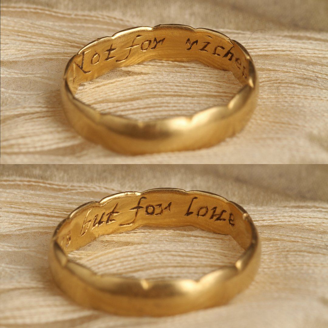 "Not for riches but for love" Poesy Ring