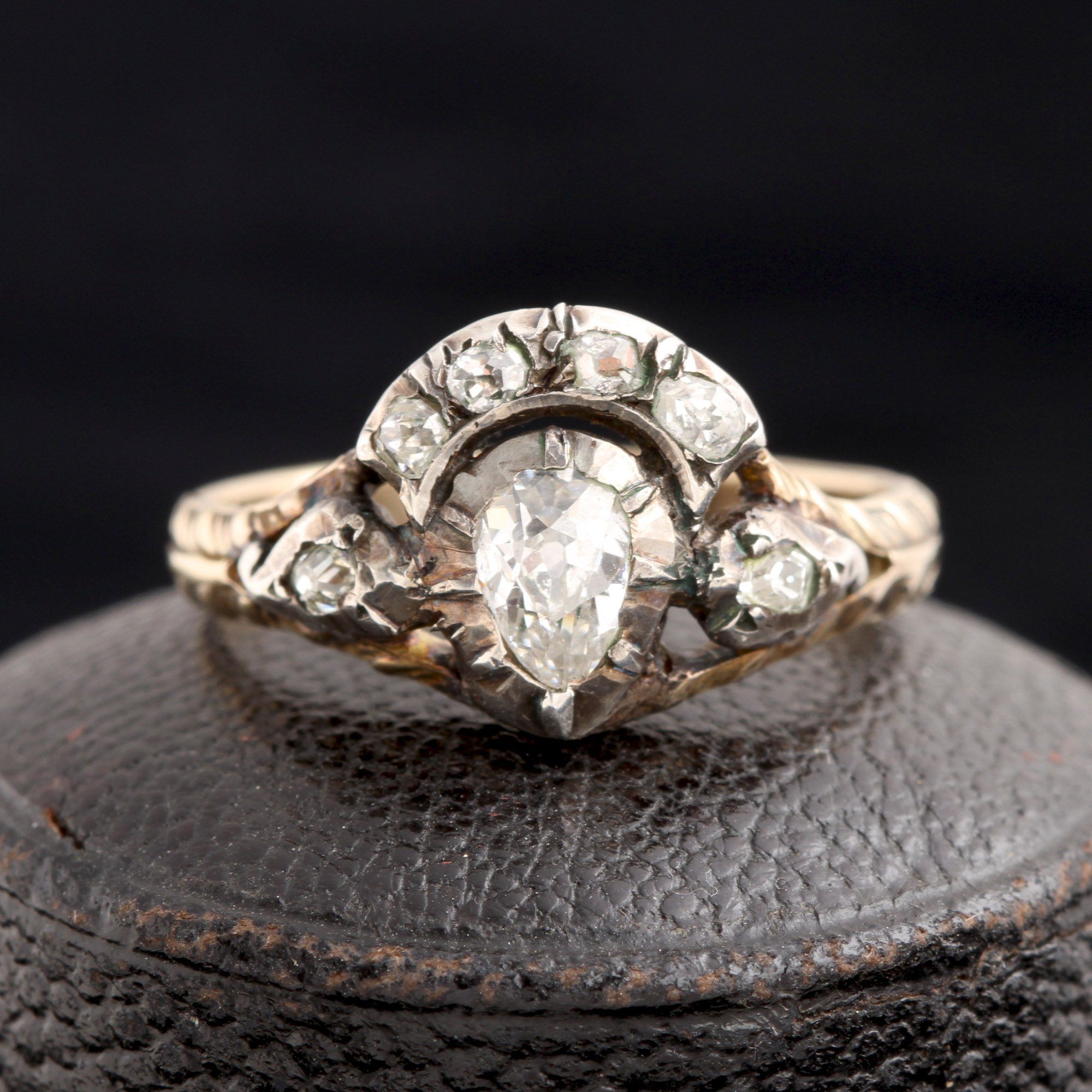 The Elizabeth: Georgian Ring Set with 15.50 Carat Aquamarine and 0.66 Carat  Rose Cut Diamonds